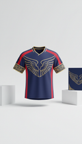 Commemorative vivid gold trim jersey with collector's packaging