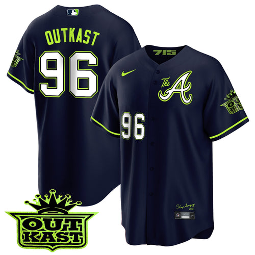Men's Atlanta Braves Atliens The A Cool Base Jersey - All Stitched