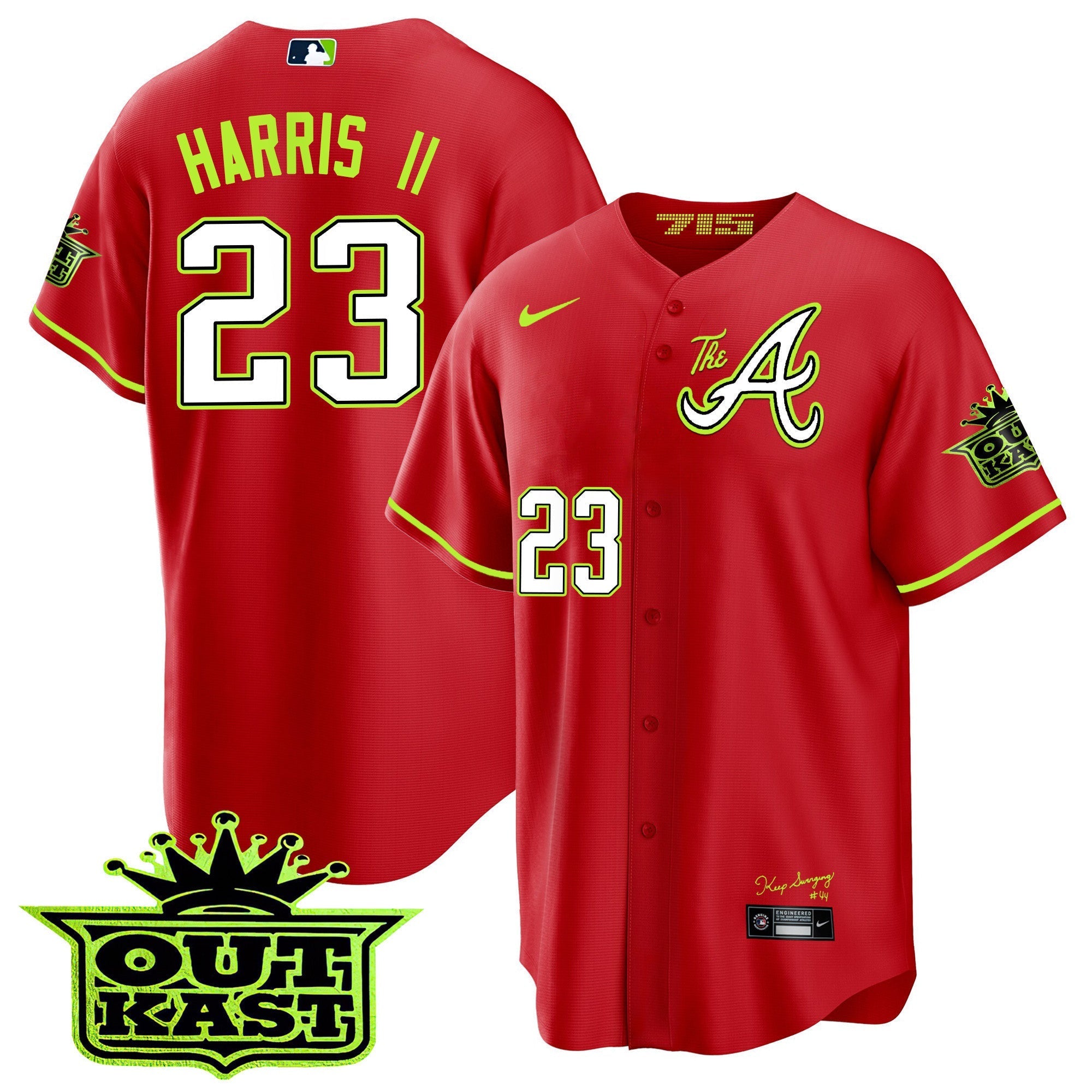 Men's Atlanta Braves Atliens The A Cool Base Jersey - All Stitched