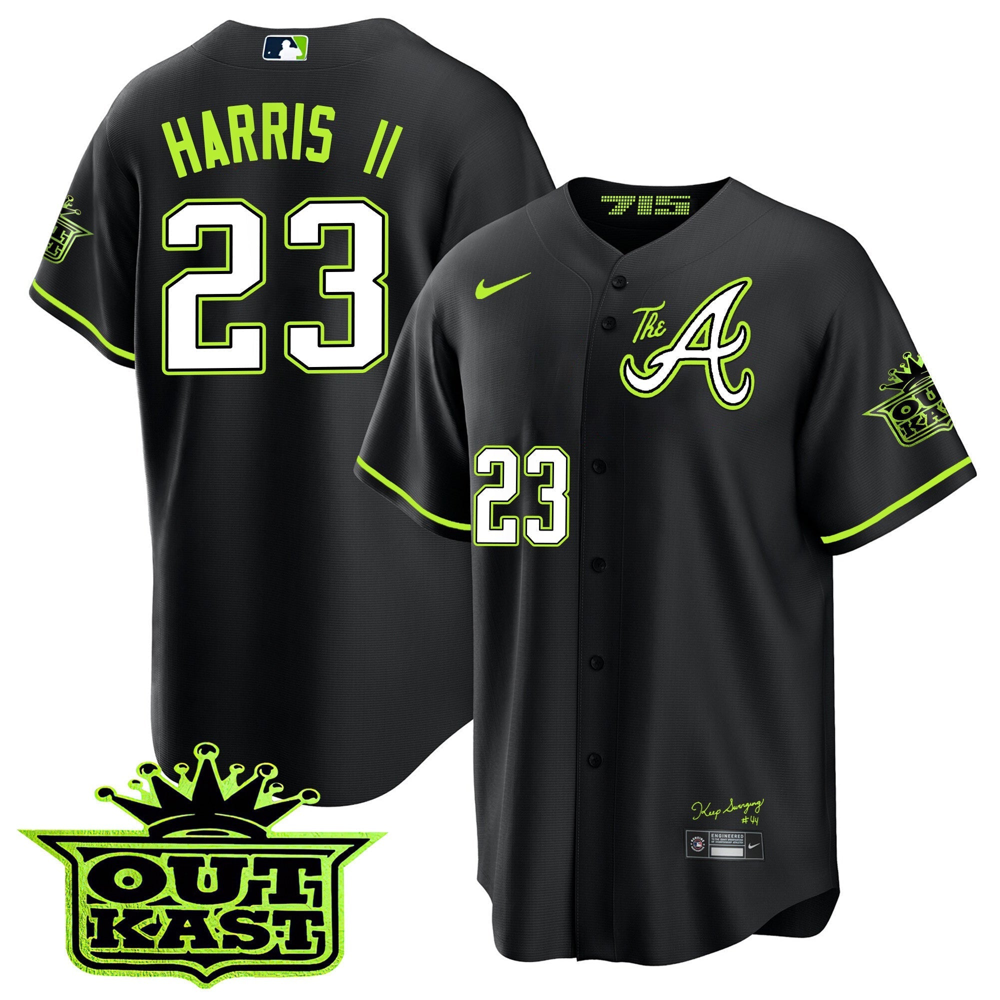 Men's Atlanta Braves Atliens The A Cool Base Jersey - All Stitched