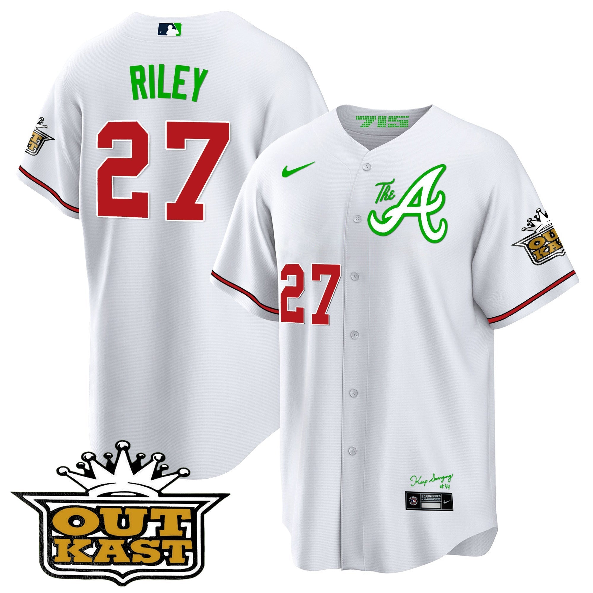 Men's Atlanta Braves Atliens The A Cool Base Jersey - All Stitched