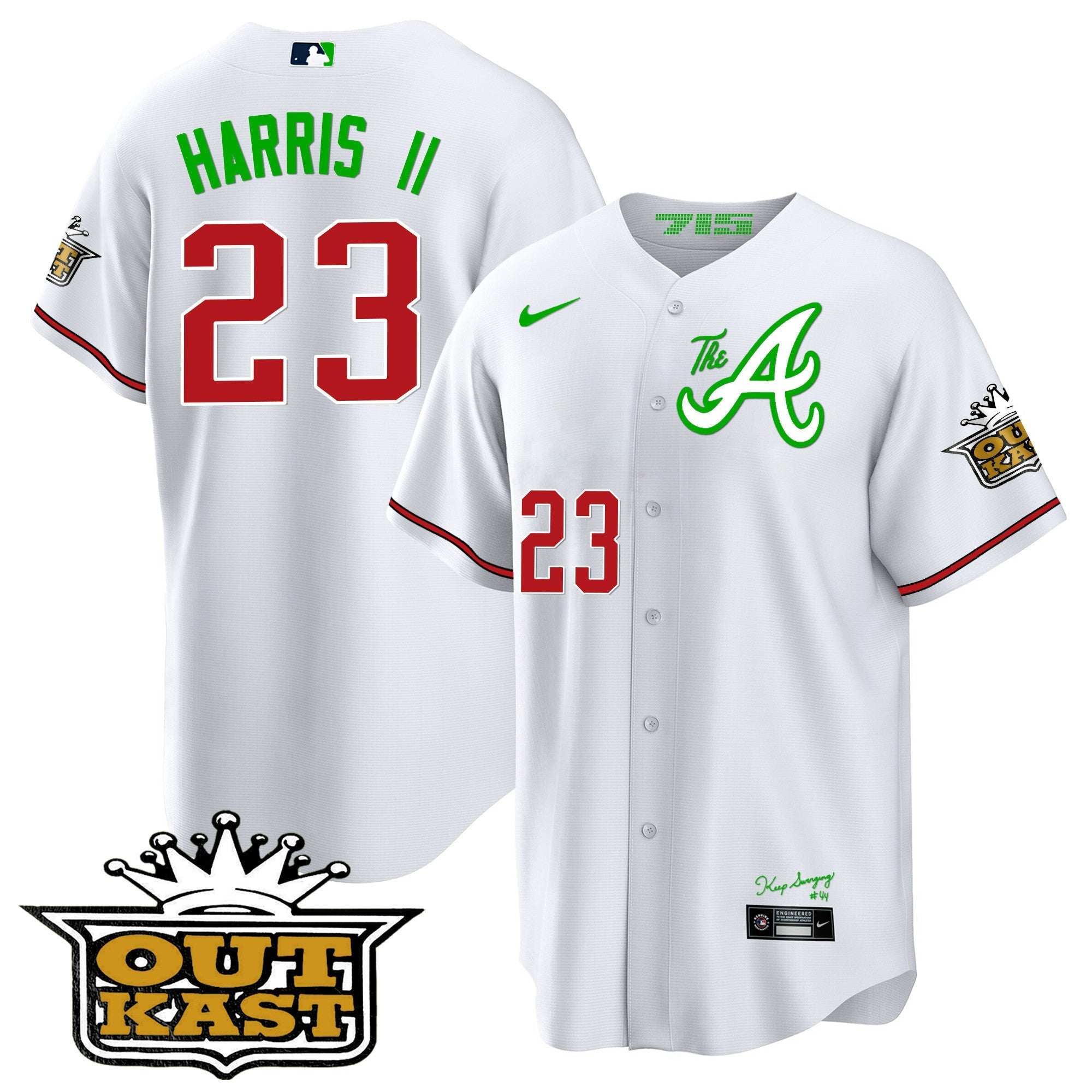 Men's Atlanta Braves Atliens The A Cool Base Jersey - All Stitched