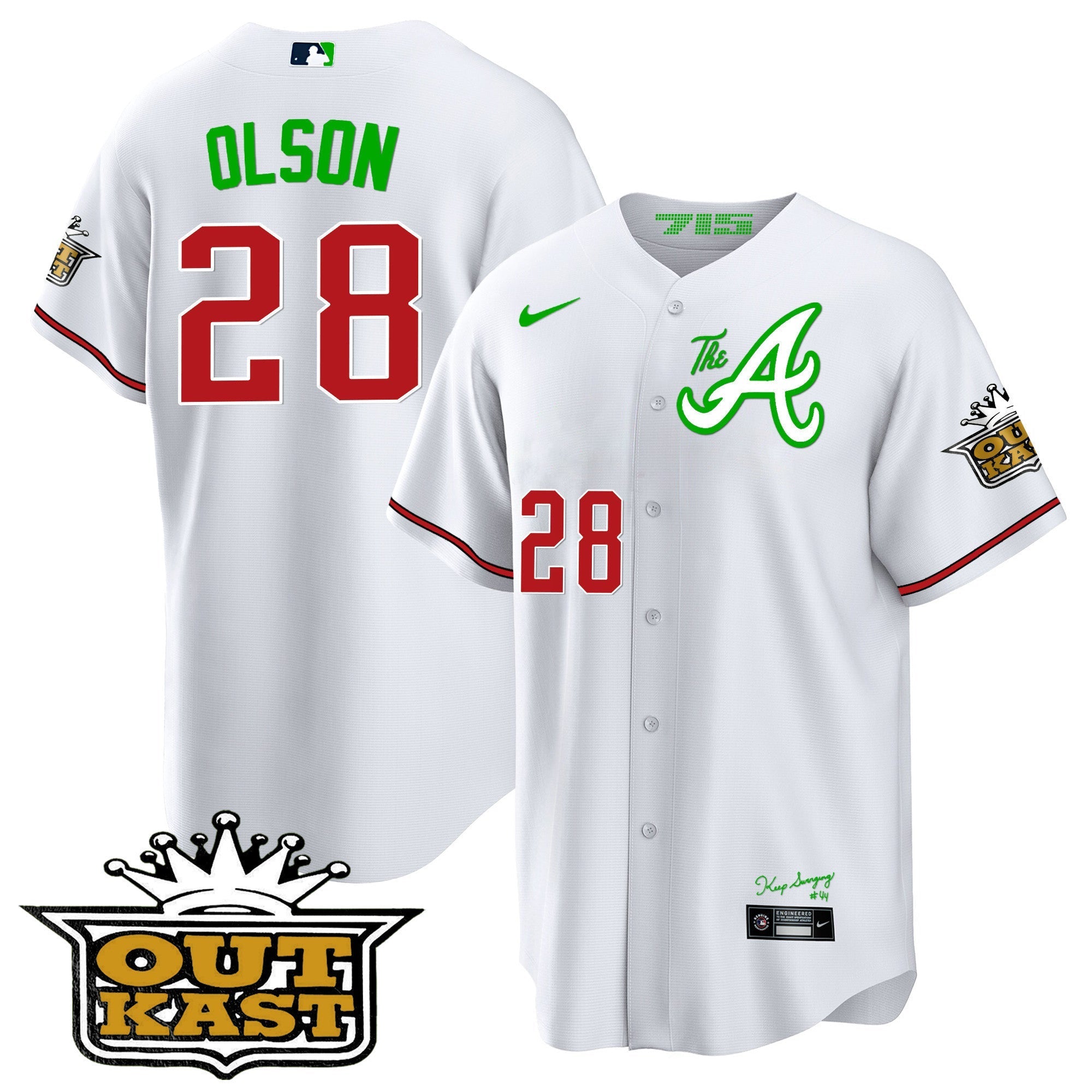 Men's Atlanta Braves Atliens The A Cool Base Jersey - All Stitched