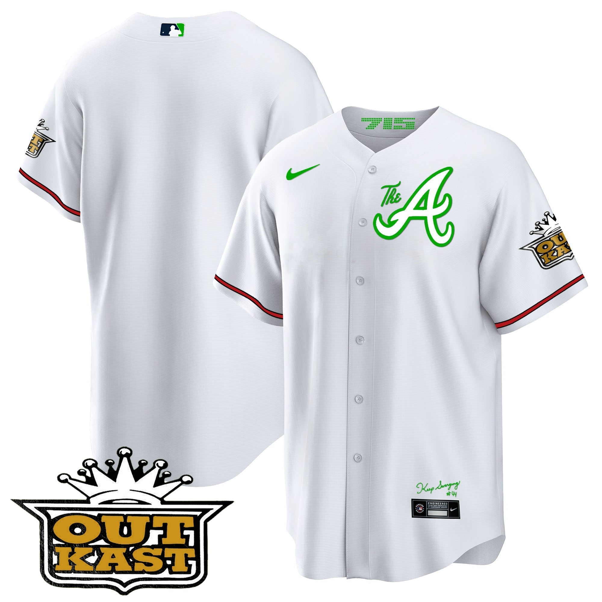 Men's Atlanta Braves Atliens The A Cool Base Jersey - All Stitched