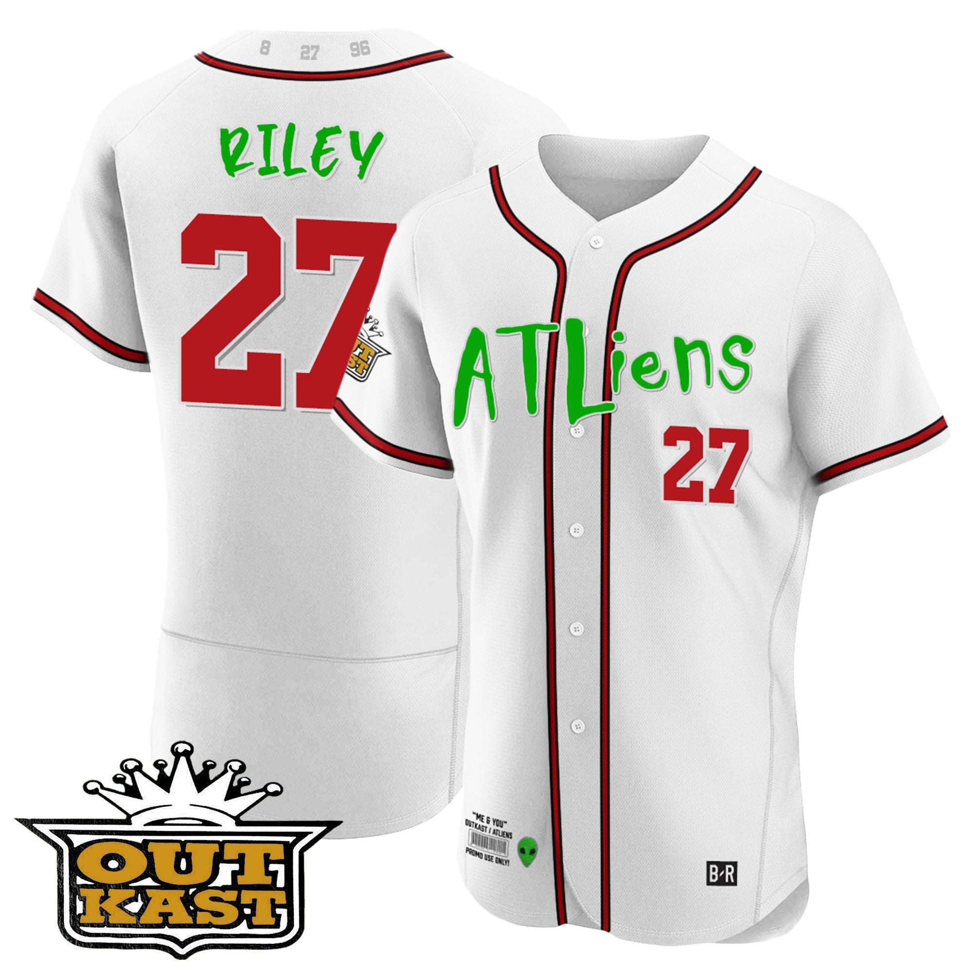 Men's Atlanta Braves Atliens Flex Base Jersey - All Stitched