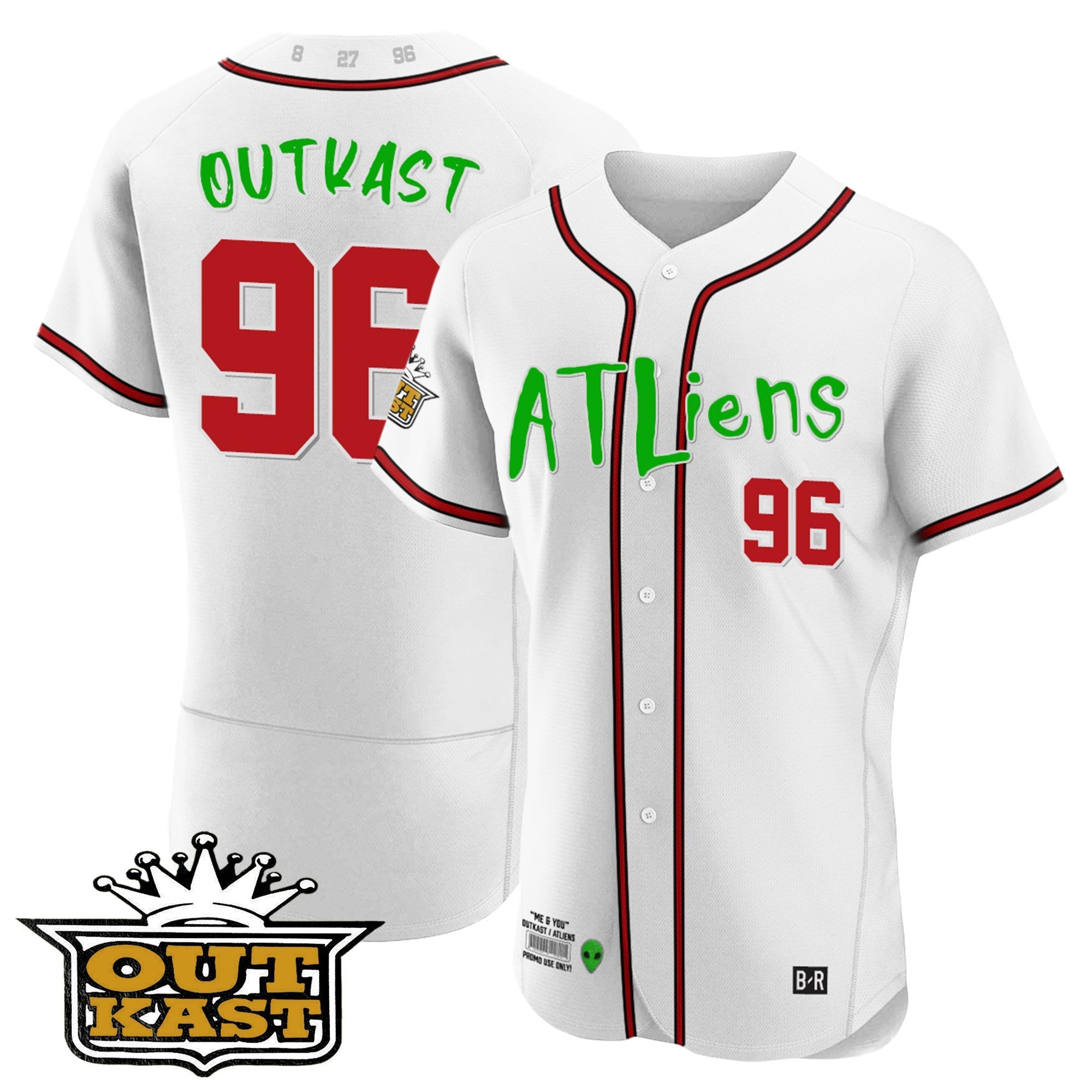 Men's Atlanta Braves Atliens Flex Base Jersey - All Stitched