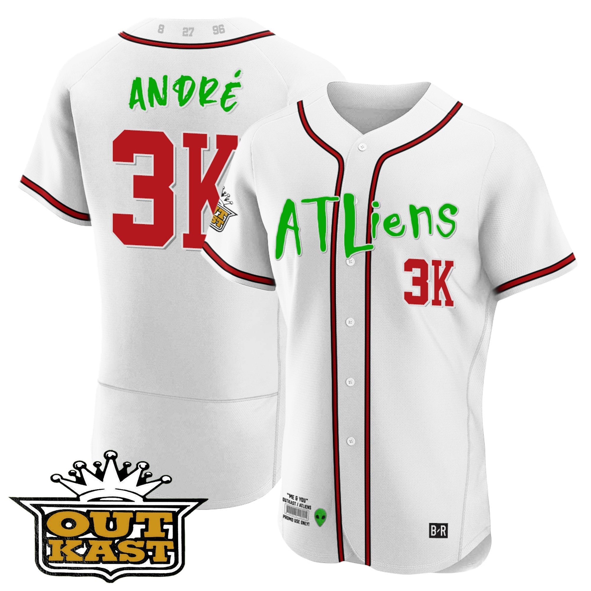 Men's Atlanta Braves Atliens Flex Base Jersey - All Stitched