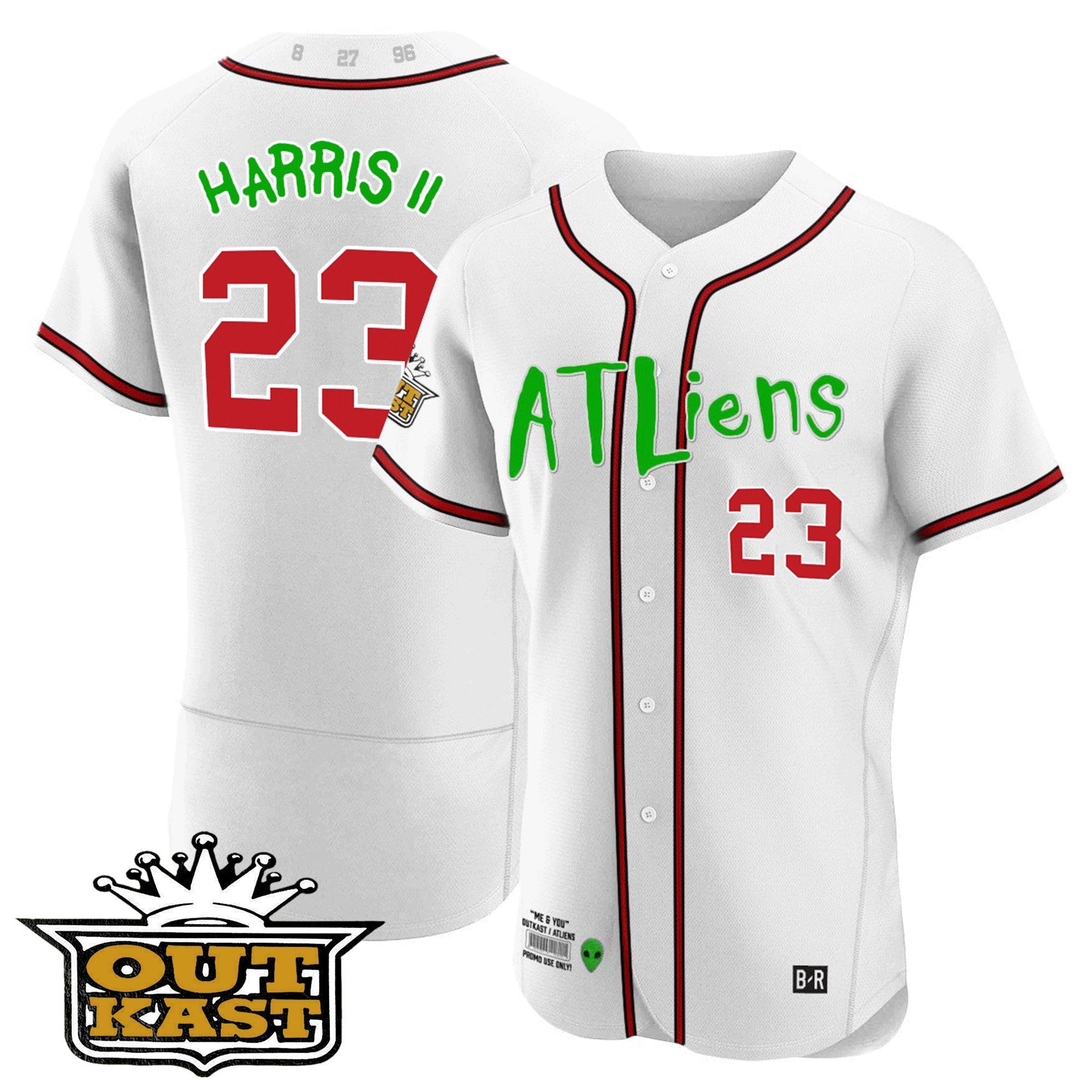 Men's Atlanta Braves Atliens Flex Base Jersey - All Stitched