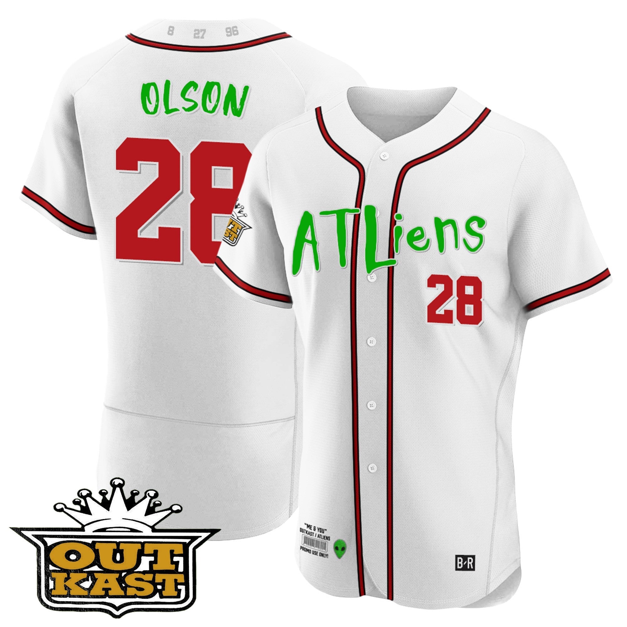 Men's Atlanta Braves Atliens Flex Base Jersey - All Stitched