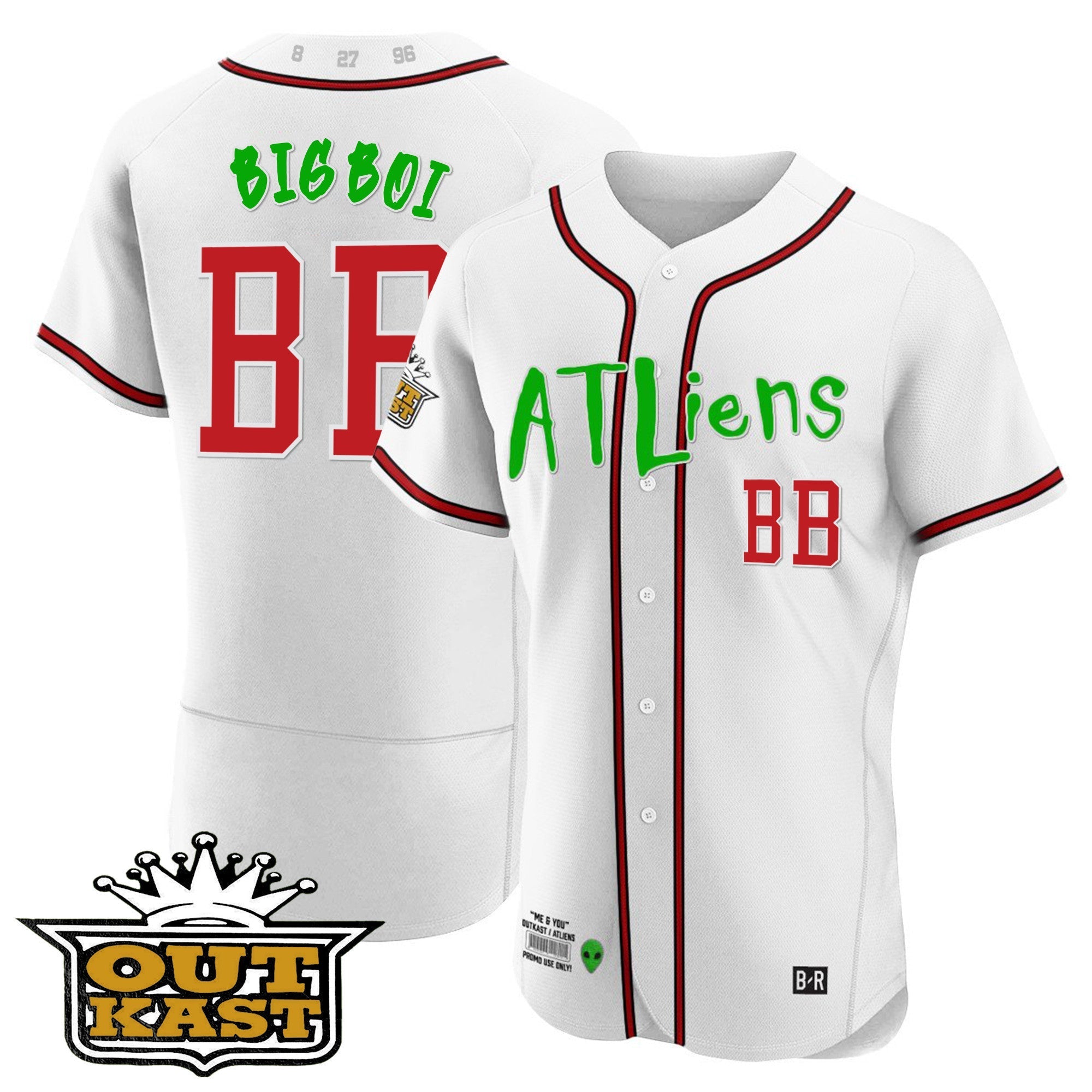 Men's Atlanta Braves Atliens Flex Base Jersey - All Stitched