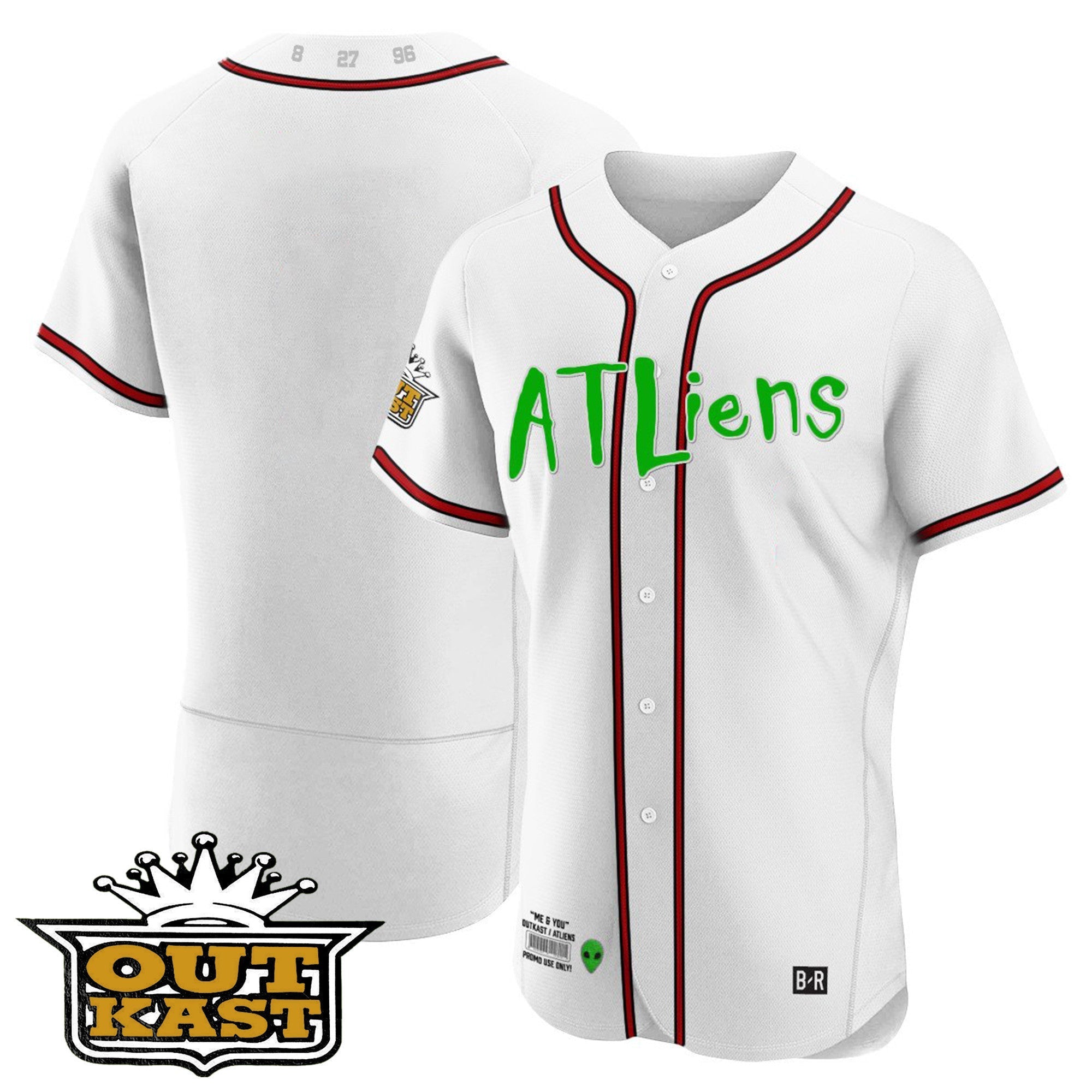 Men's Atlanta Braves Atliens Flex Base Jersey - All Stitched