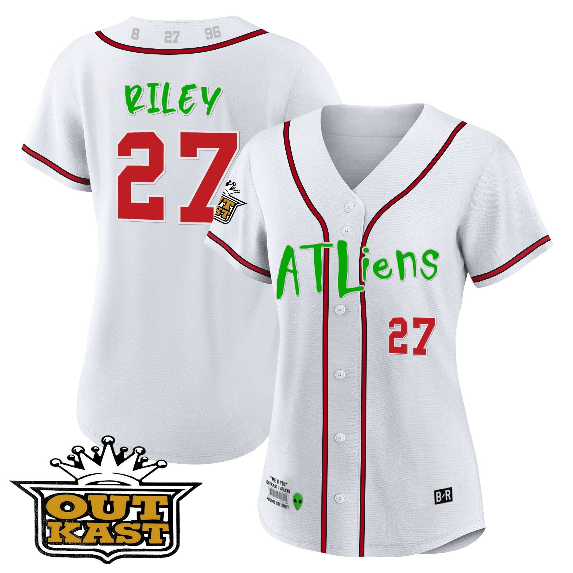 Women's Atlanta Braves Atliens Jersey - All Stitched