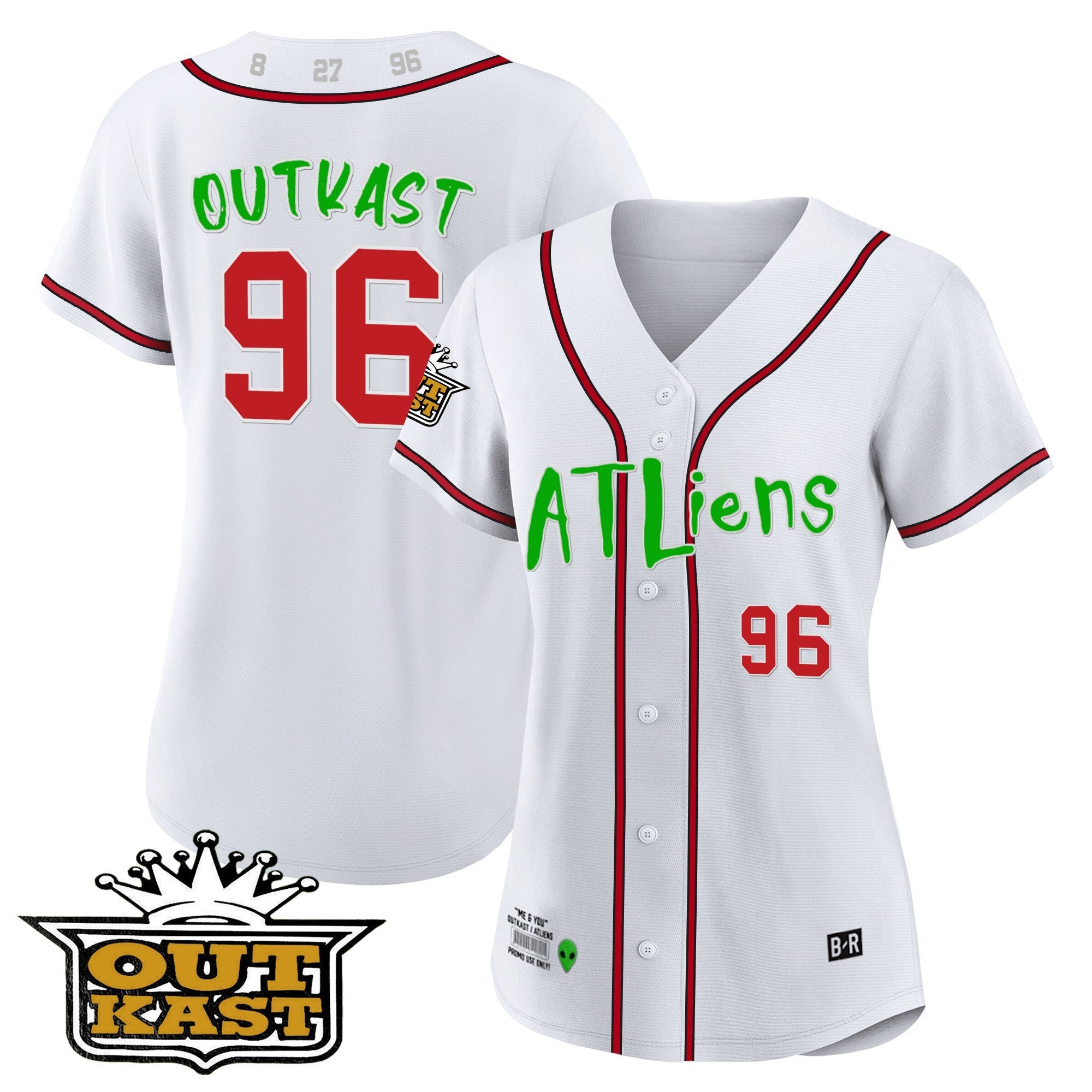 Women's Atlanta Braves Atliens Jersey - All Stitched
