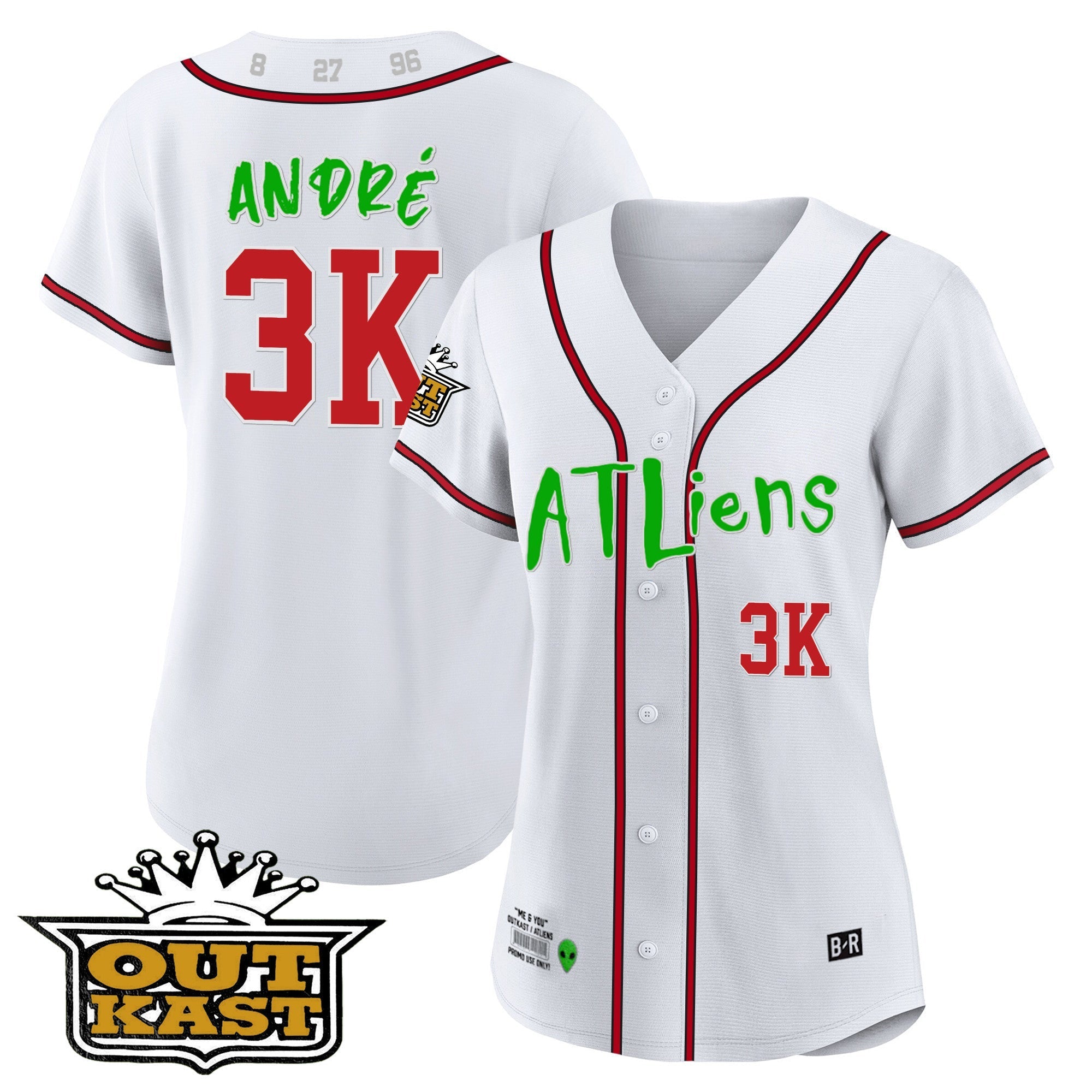 Women's Atlanta Braves Atliens Jersey - All Stitched