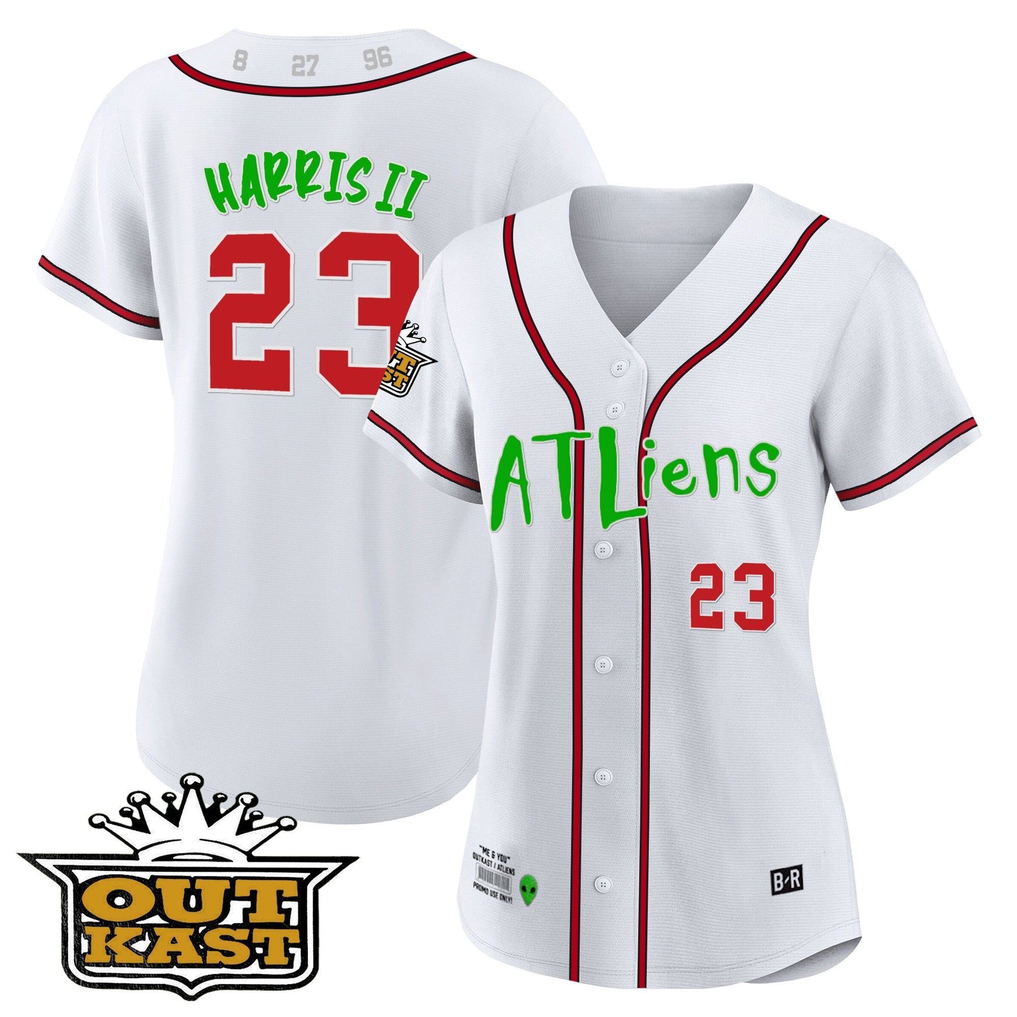 Women's Atlanta Braves Atliens Jersey - All Stitched