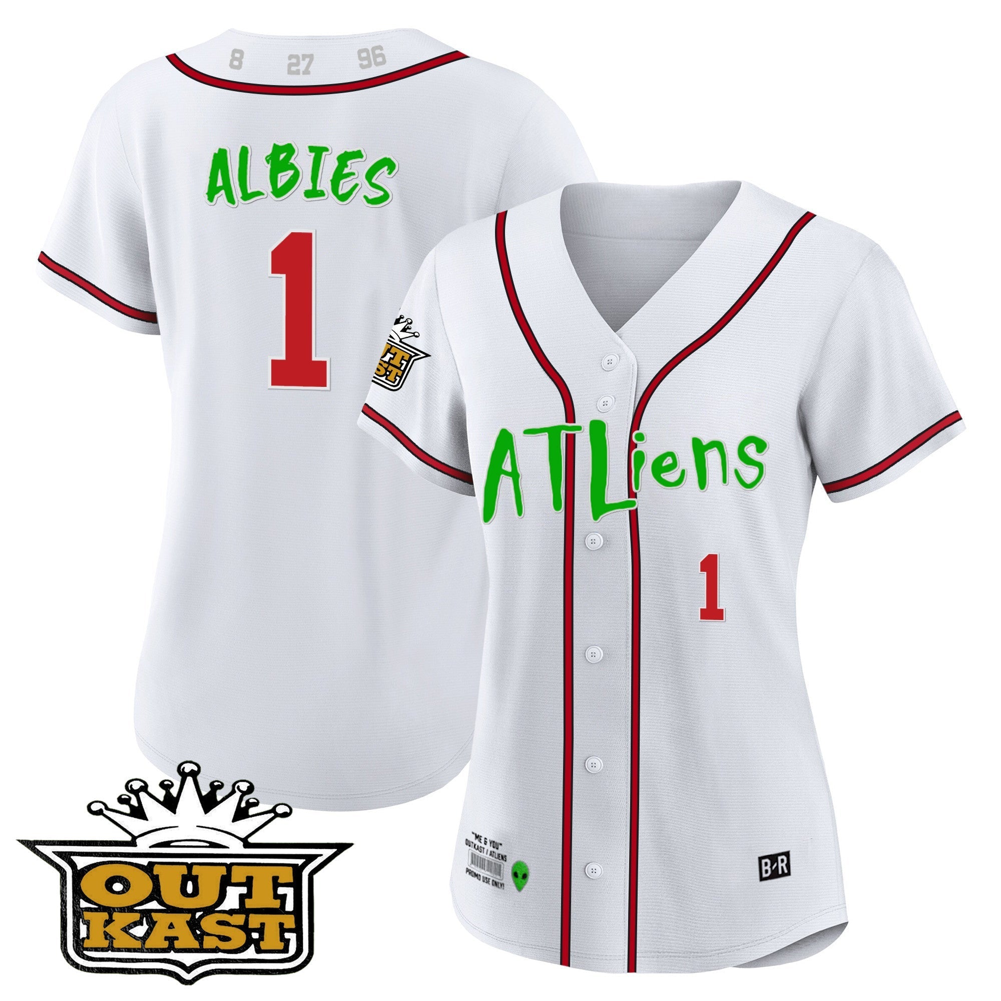 Women's Atlanta Braves Atliens Jersey - All Stitched