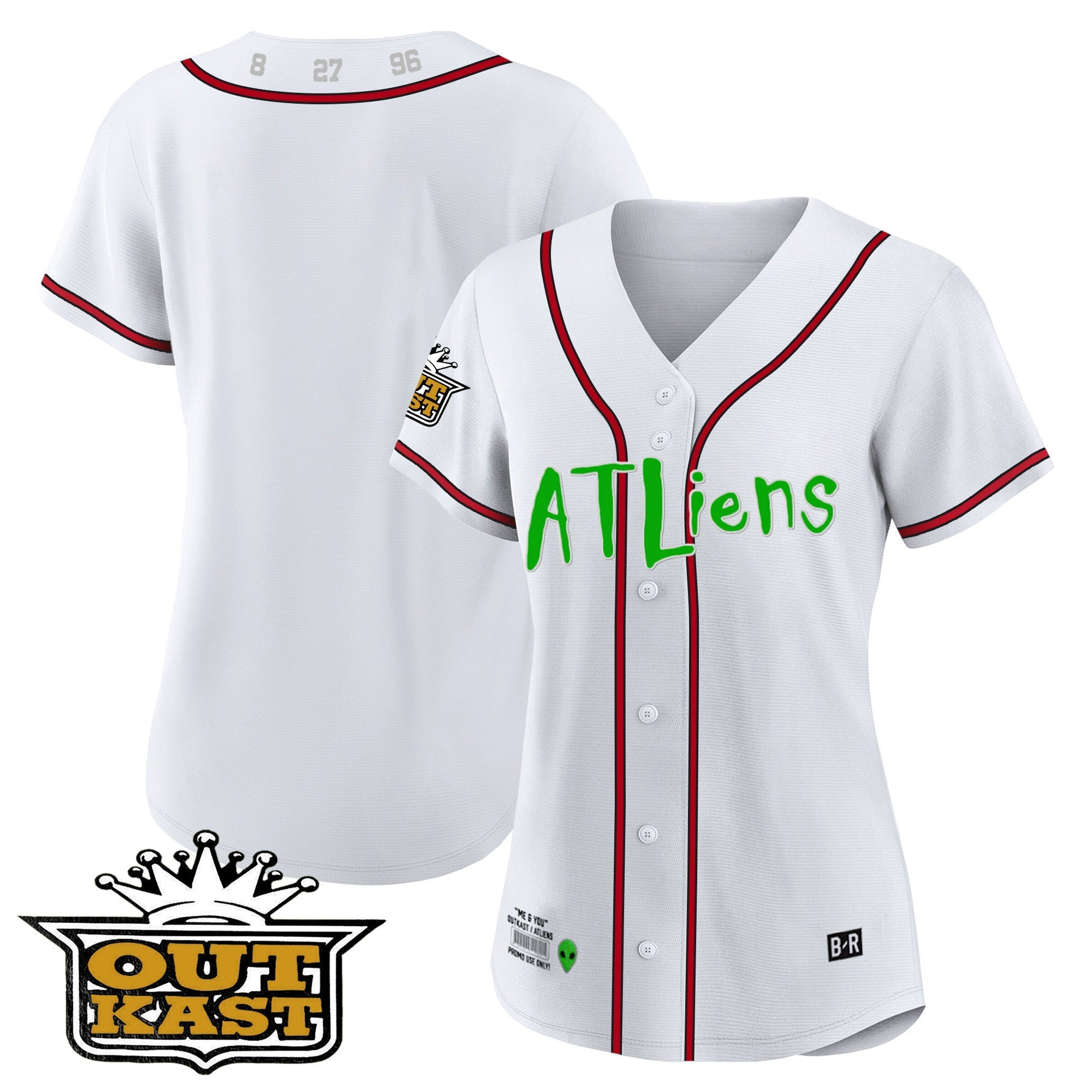 Women's Atlanta Braves Atliens Jersey - All Stitched