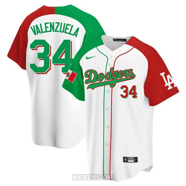 Men's Los Angeles Dodgers Mexican Heritage Jersey - All Stitched