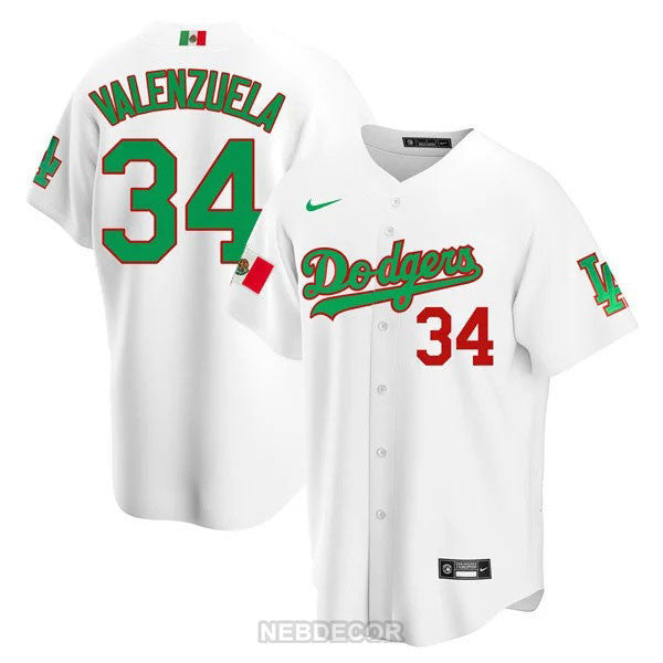 Men's Los Angeles Dodgers Mexican Heritage Jersey - All Stitched