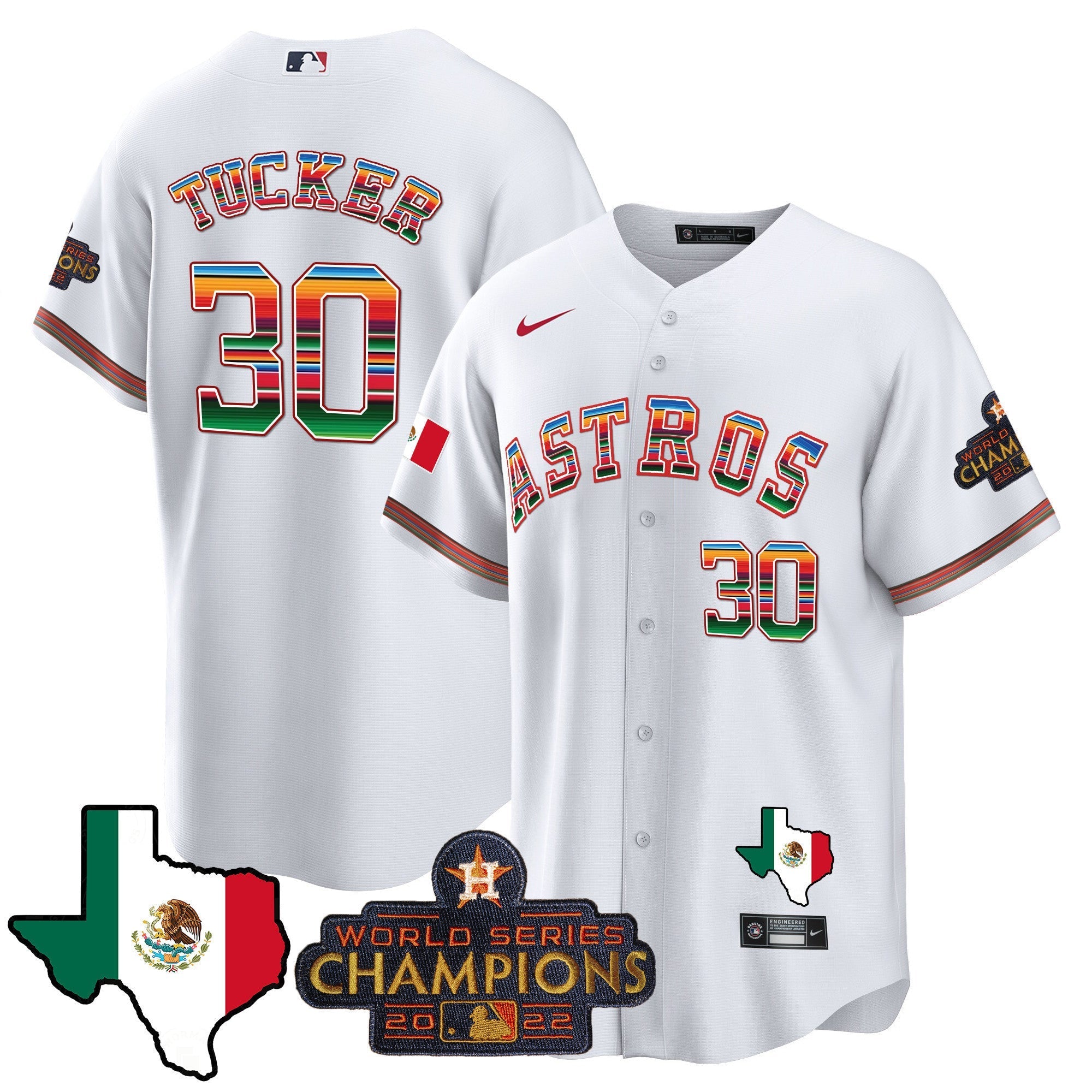 Men's Astros Mexico Texas Map Cool Base Jersey - All Stitched