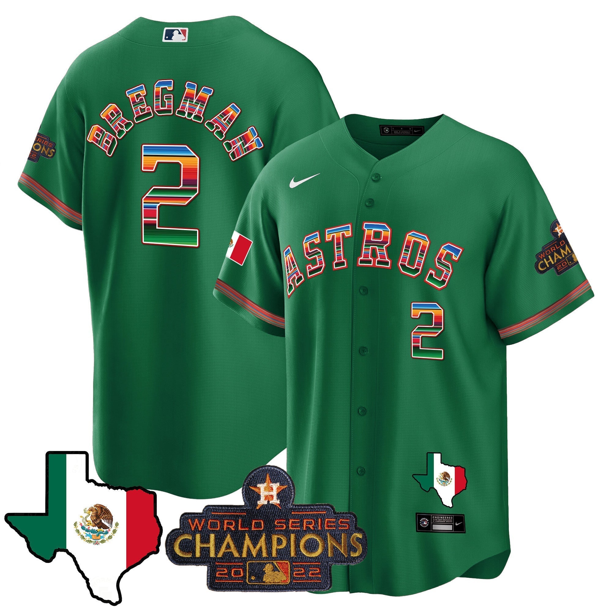 Men's Astros Mexico Texas Map Cool Base Jersey - All Stitched