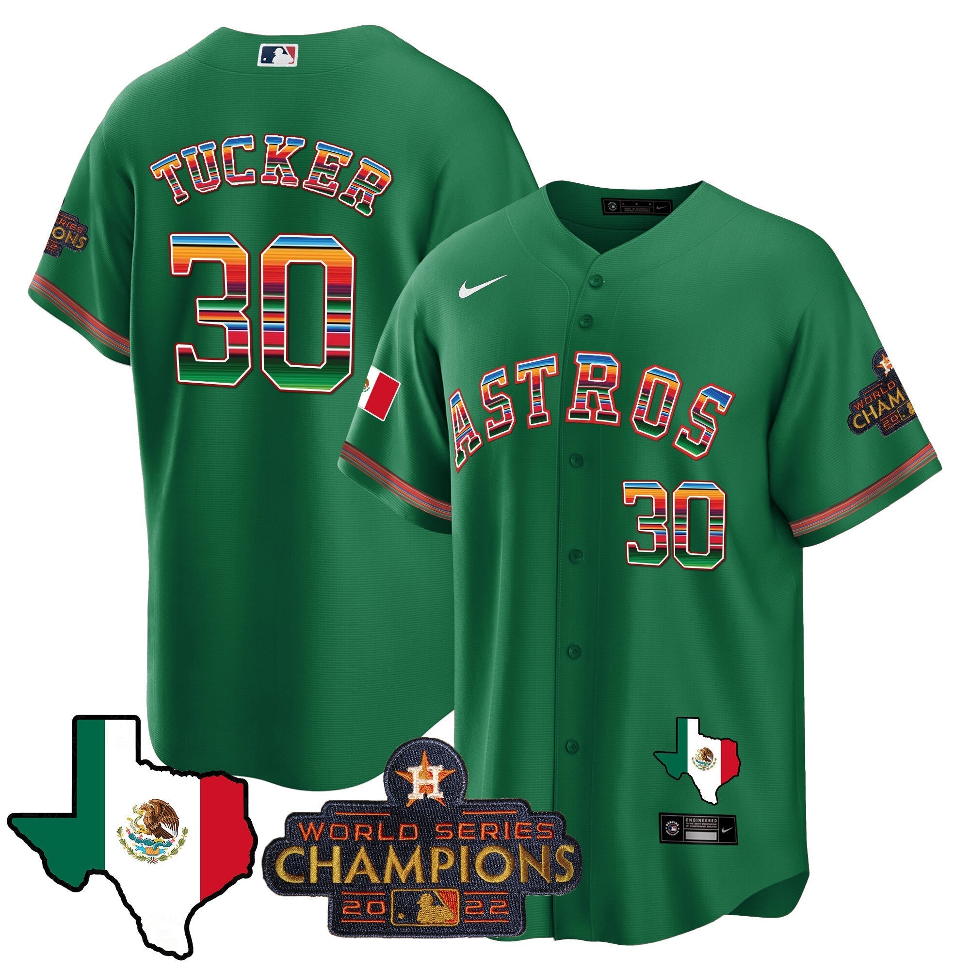 Men's Astros Mexico Texas Map Cool Base Jersey - All Stitched