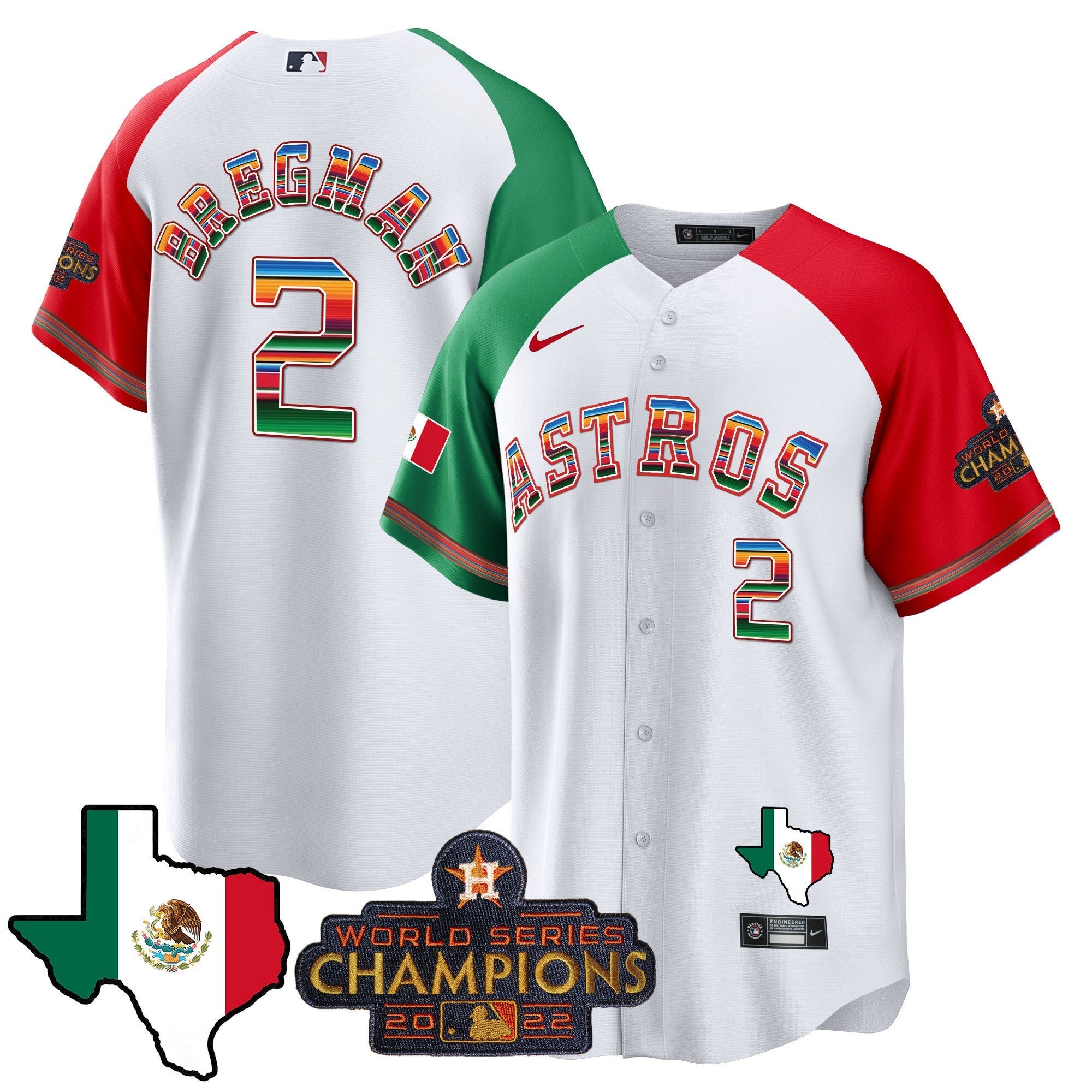 Men's Astros Mexico Texas Map Cool Base Jersey - All Stitched