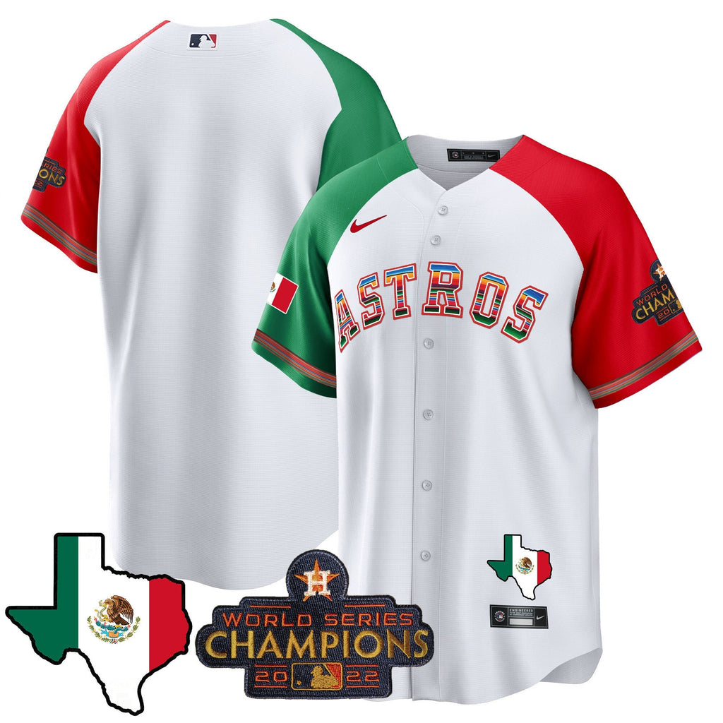 Men's Astros Mexico Texas Map Cool Base Jersey - All Stitched