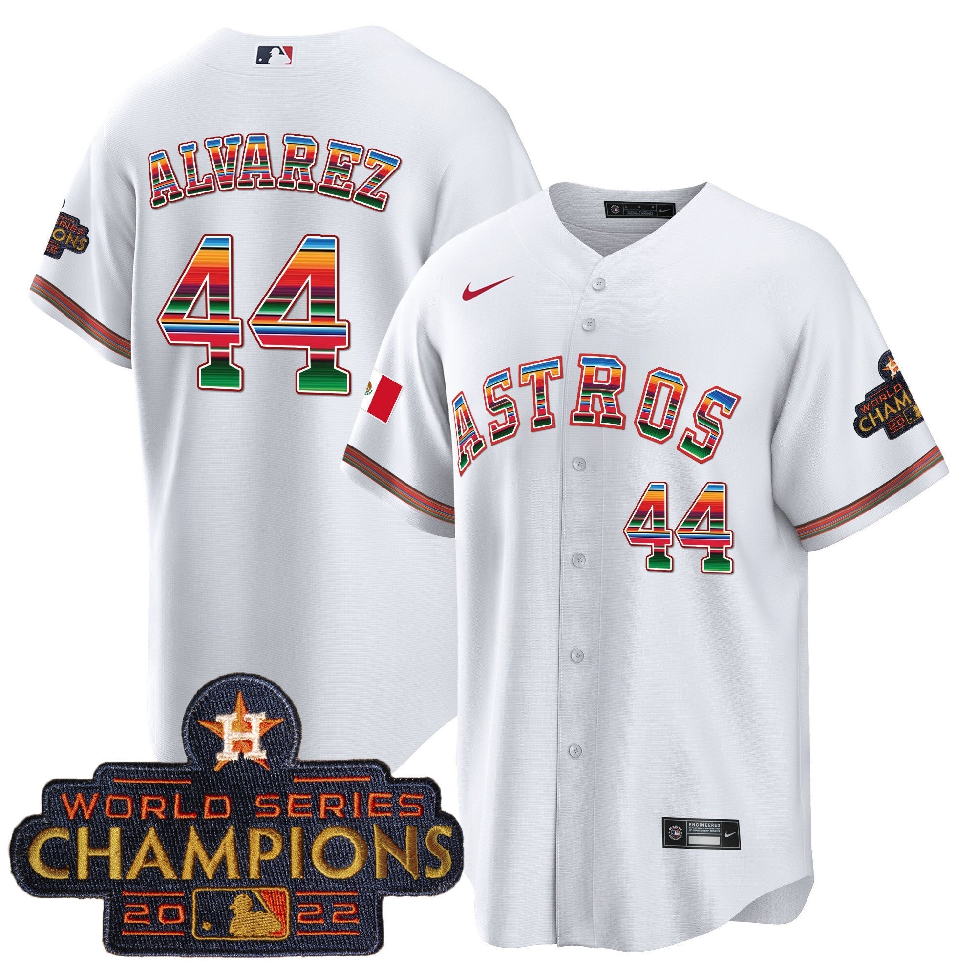 Men's Astros Mexico Cool Base Limited Jersey - All Stitched