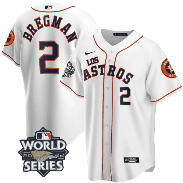 Men's Houston Astros - “Los Astros” Hispanic Heritage World Series Patch Jersey – All Stitched