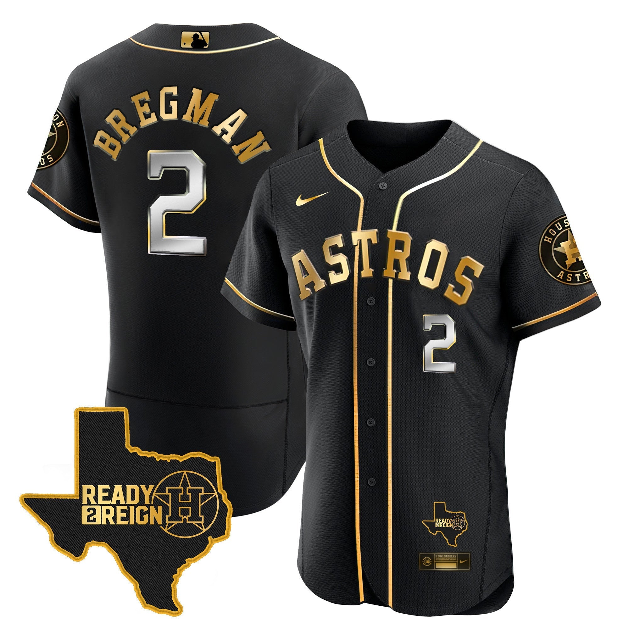 Men's Houston Astros 2023 Ready 2 Reign Flex Base Jersey - All Stitched