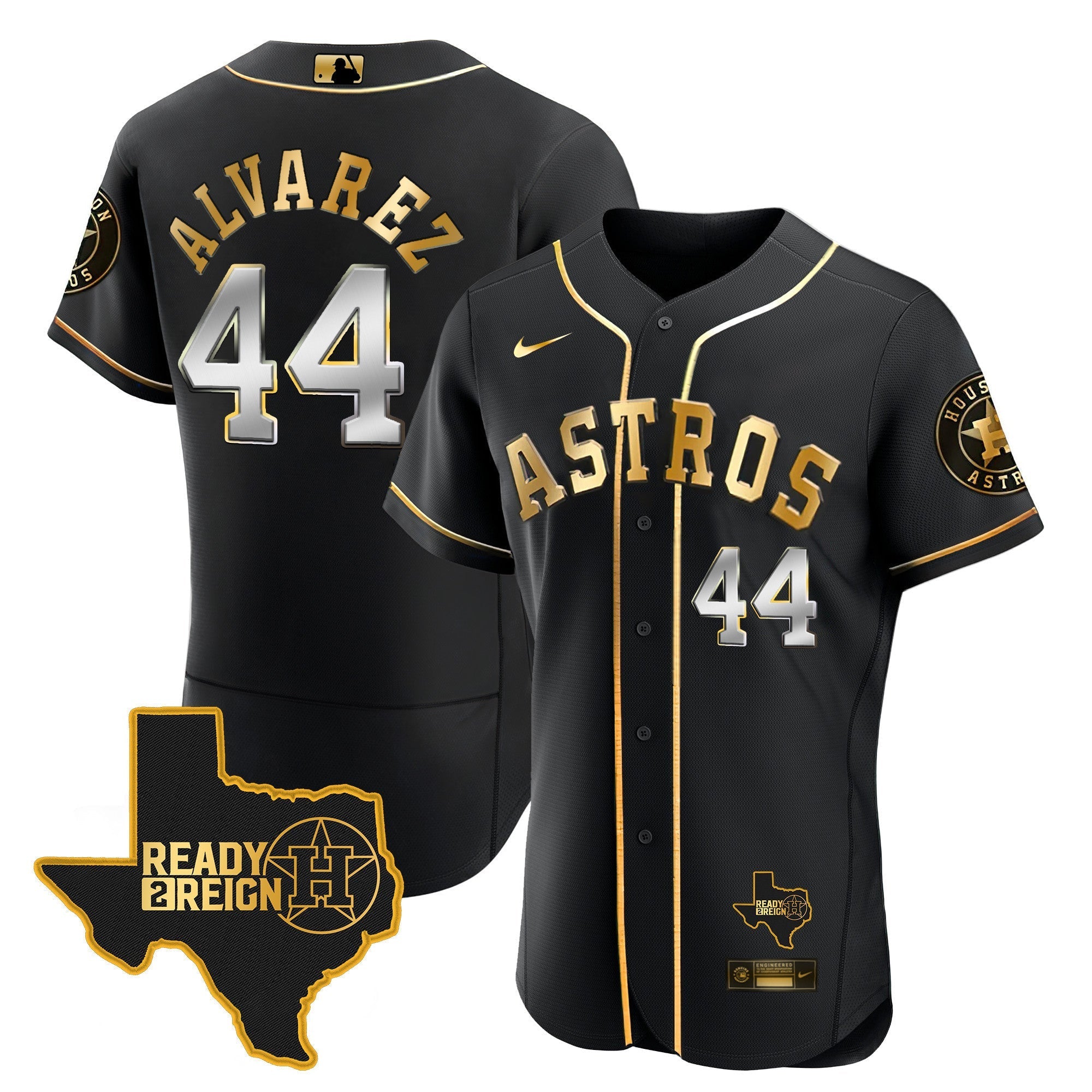Men's Houston Astros 2023 Ready 2 Reign Flex Base Jersey - All Stitched