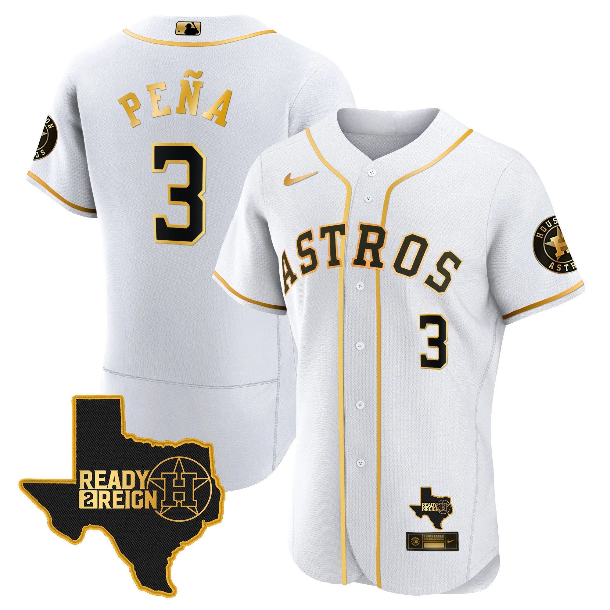 Men's Houston Astros 2023 Ready 2 Reign Flex Base Jersey - All Stitched