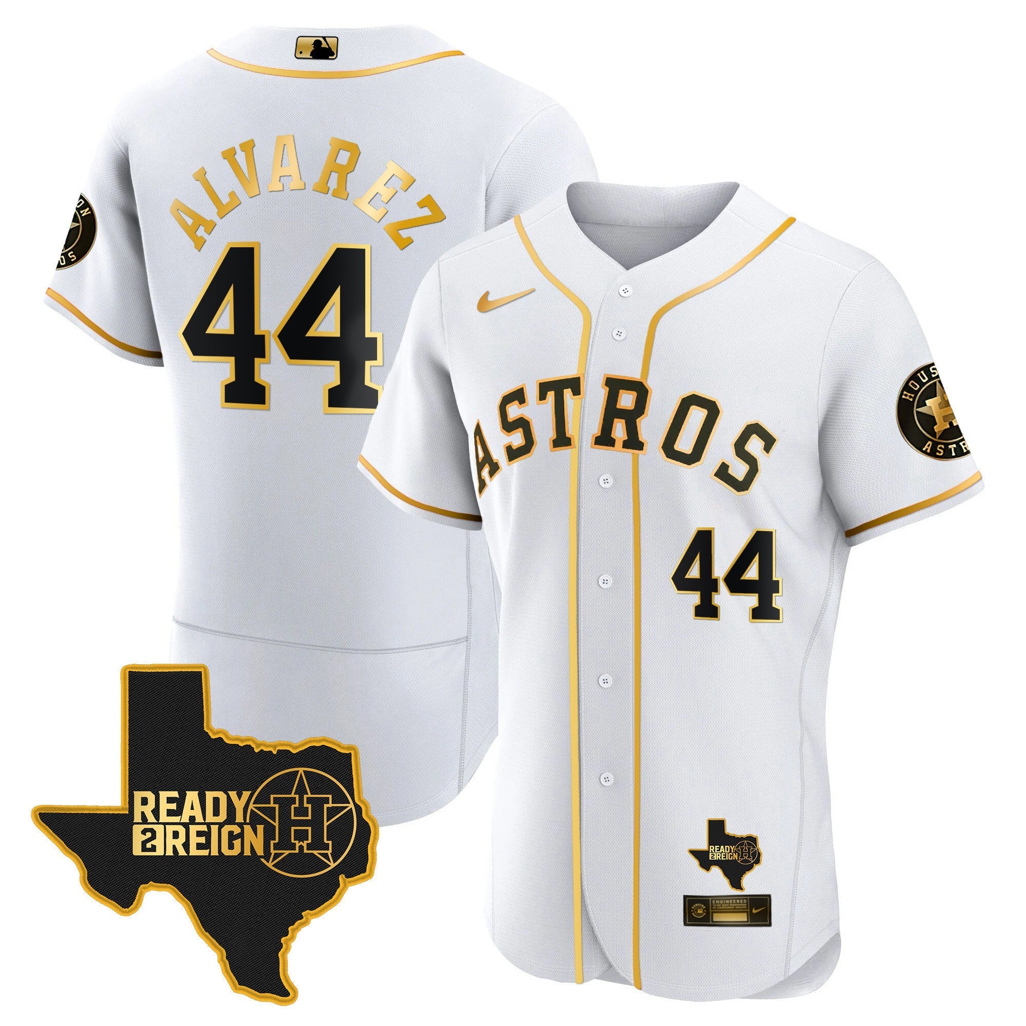 Men's Houston Astros 2023 Ready 2 Reign Flex Base Jersey - All Stitched