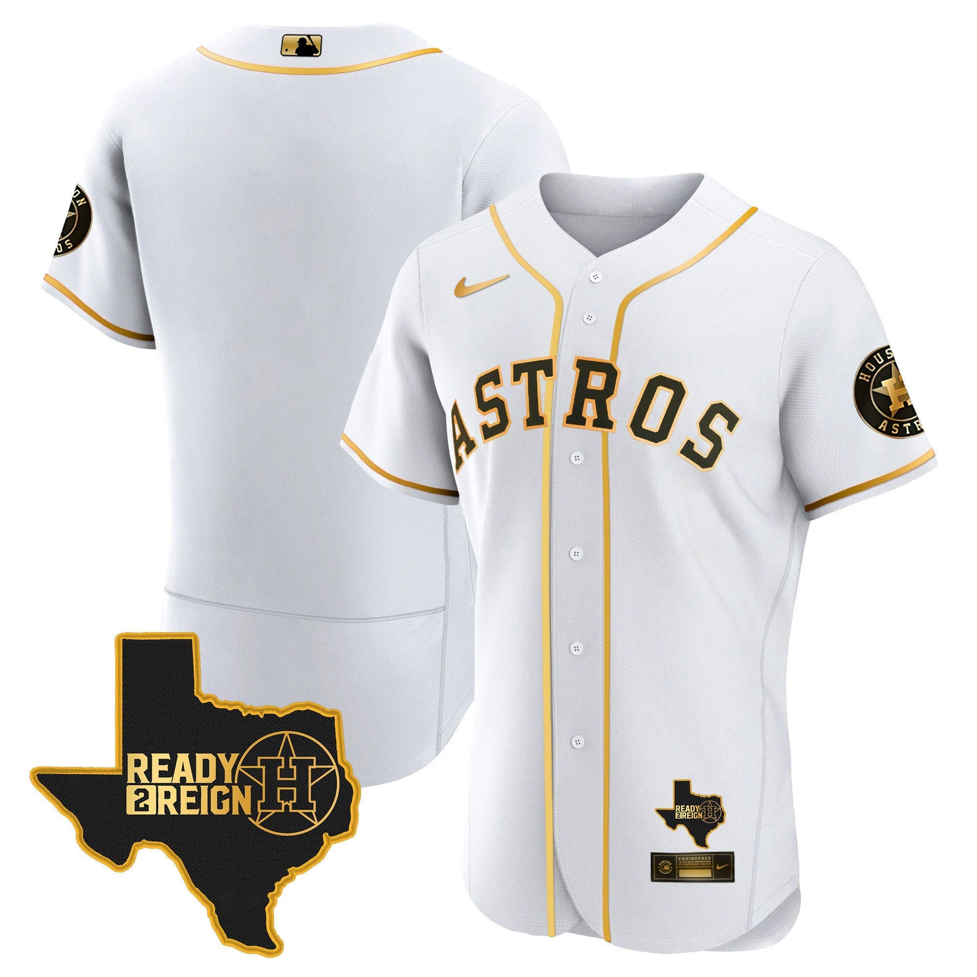 Men's Houston Astros 2023 Ready 2 Reign Flex Base Jersey - All Stitched