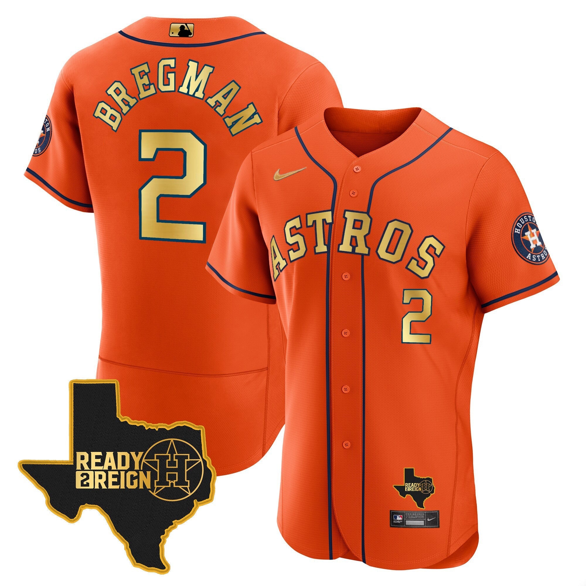 Men's Houston Astros 2023 Ready 2 Reign Flex Base Jersey - All Stitched