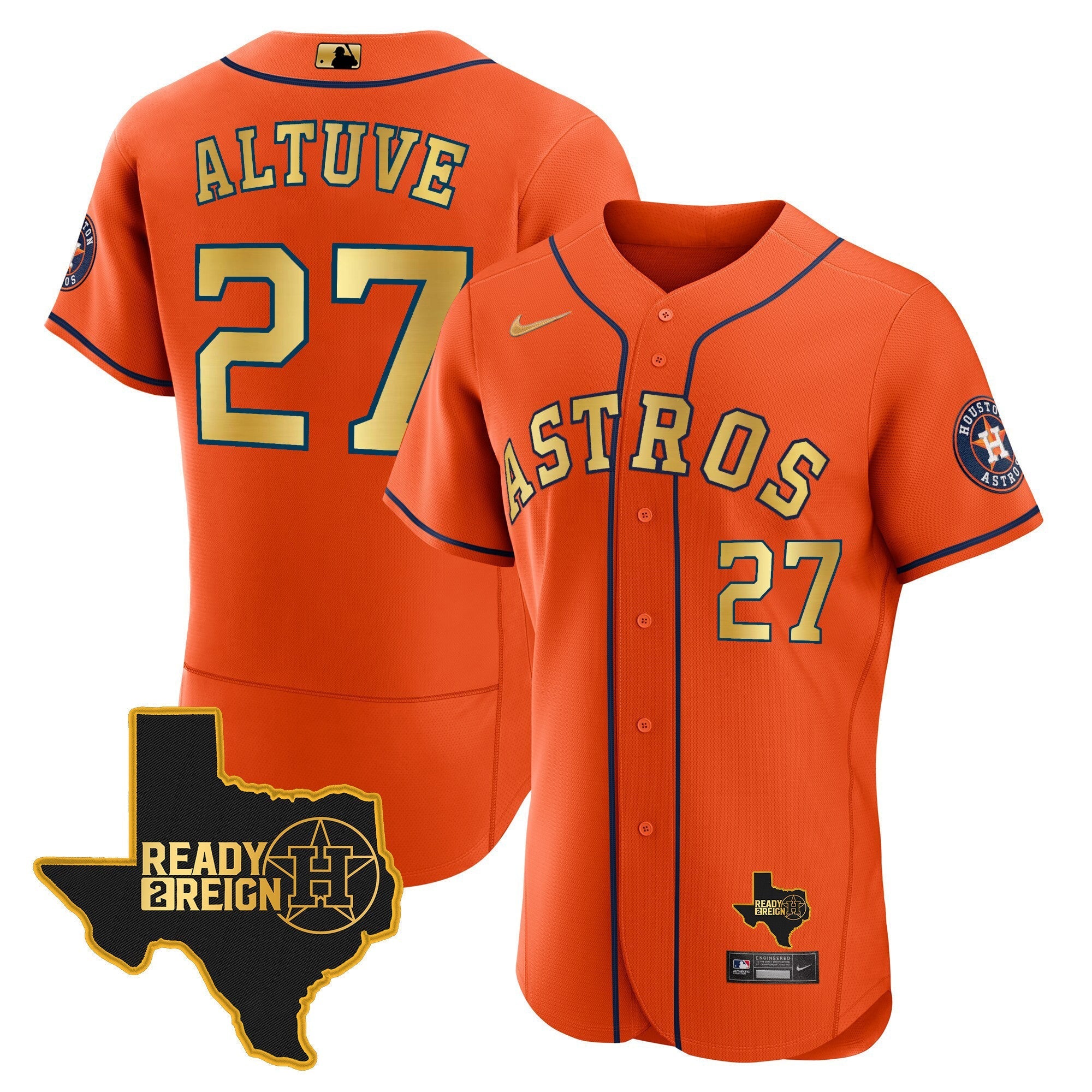Men's Houston Astros 2023 Ready 2 Reign Flex Base Jersey - All Stitched