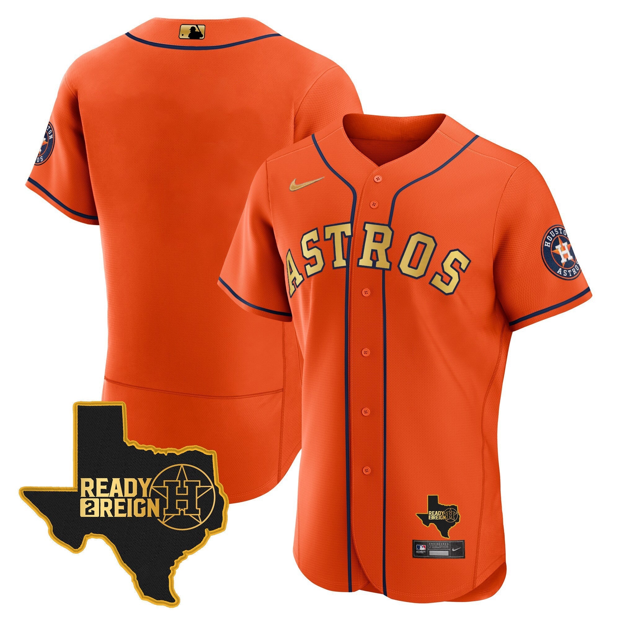 Men's Houston Astros 2023 Ready 2 Reign Flex Base Jersey - All Stitched