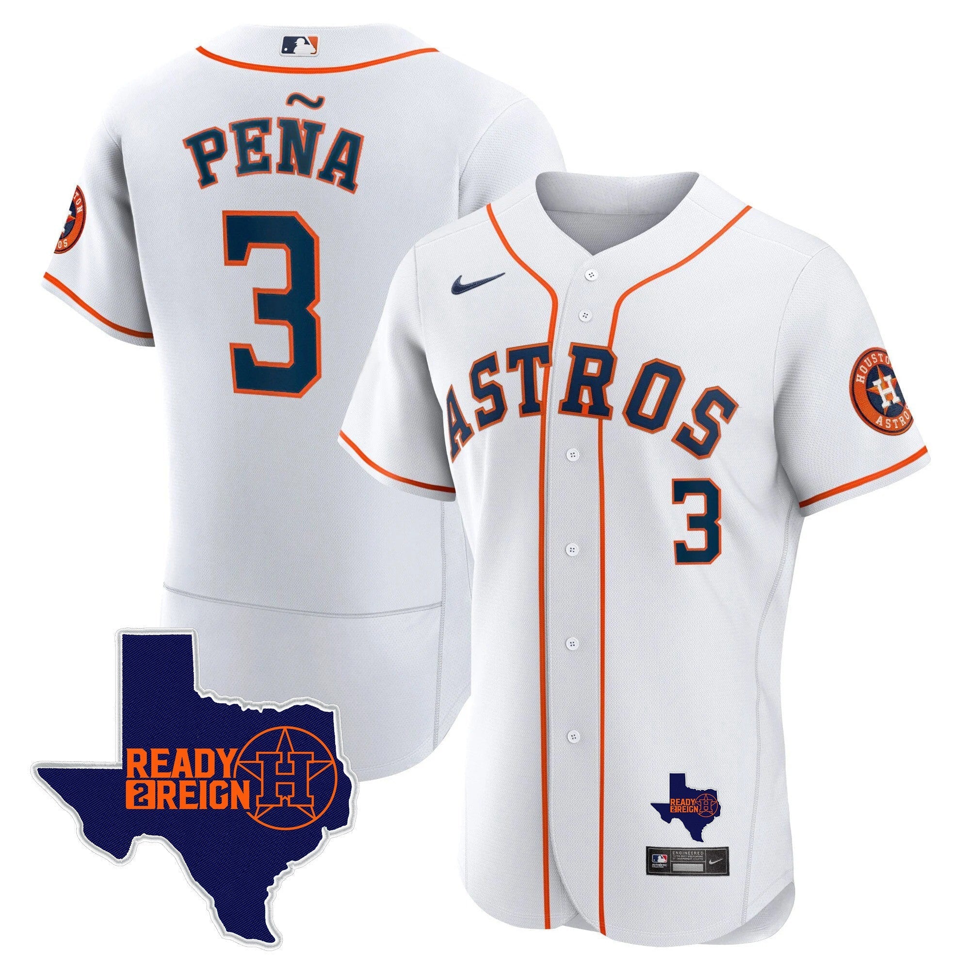Men's Houston Astros 2023 Ready 2 Reign Flex Base Jersey - All Stitched