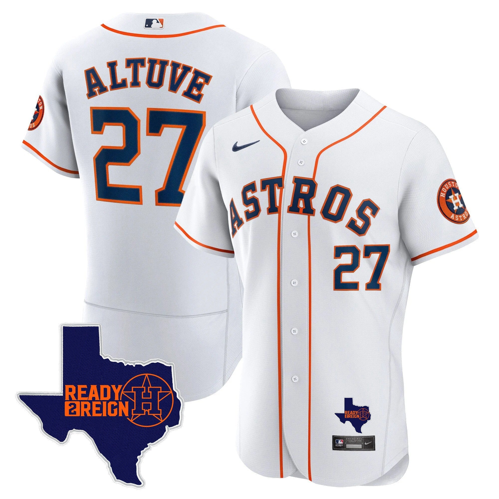 Men's Houston Astros 2023 Ready 2 Reign Flex Base Jersey - All Stitched