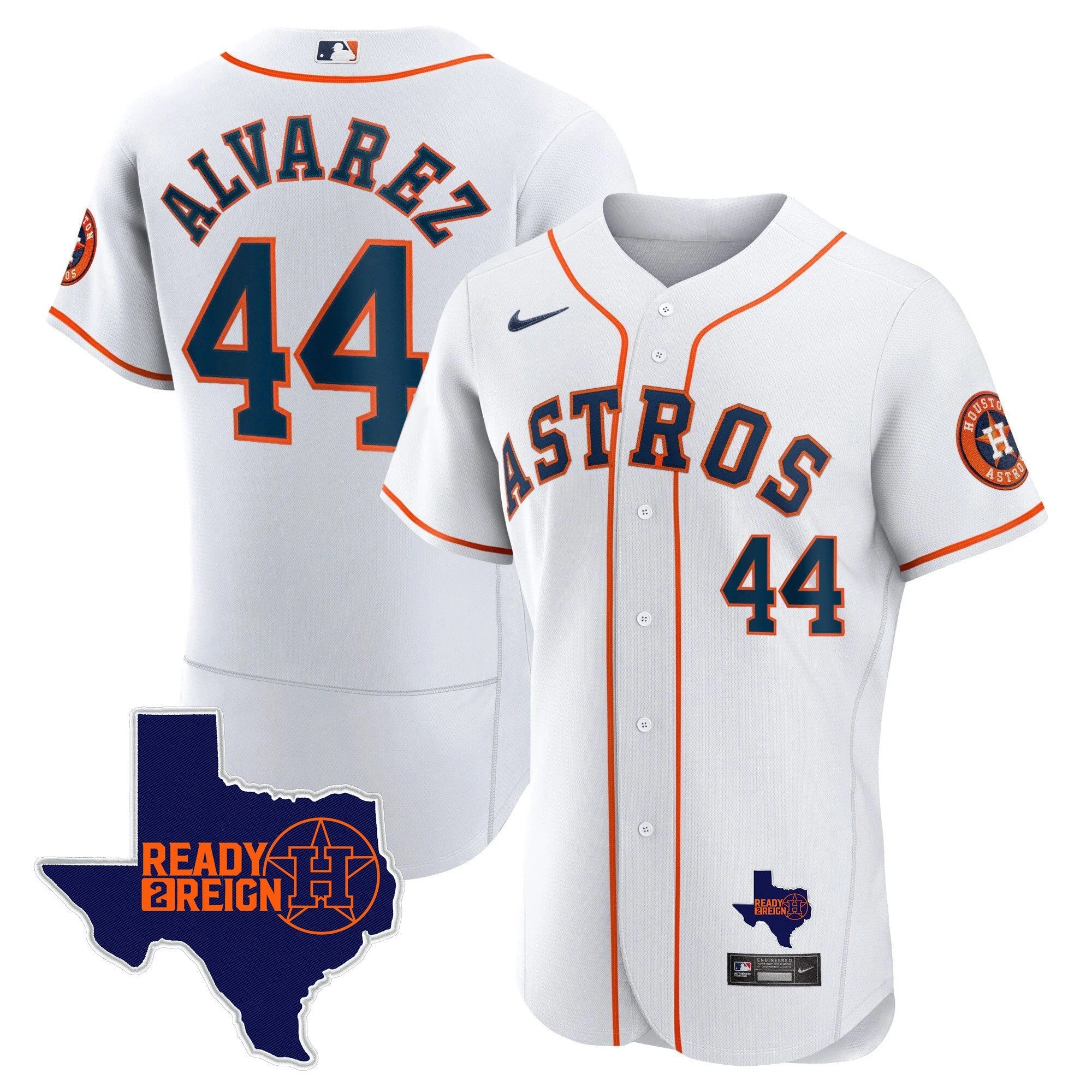 Men's Houston Astros 2023 Ready 2 Reign Flex Base Jersey - All Stitched