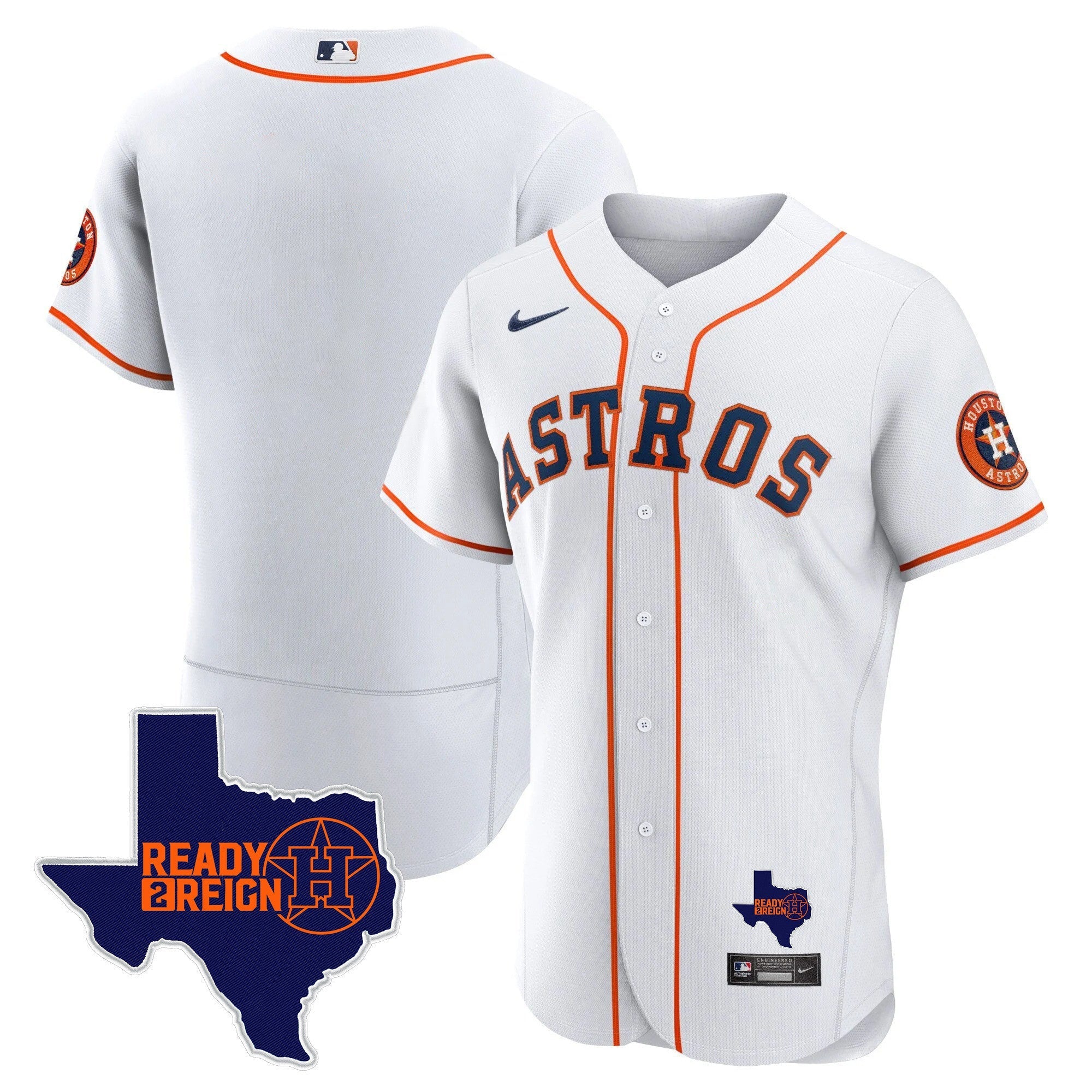 Men's Houston Astros 2023 Ready 2 Reign Flex Base Jersey - All Stitched