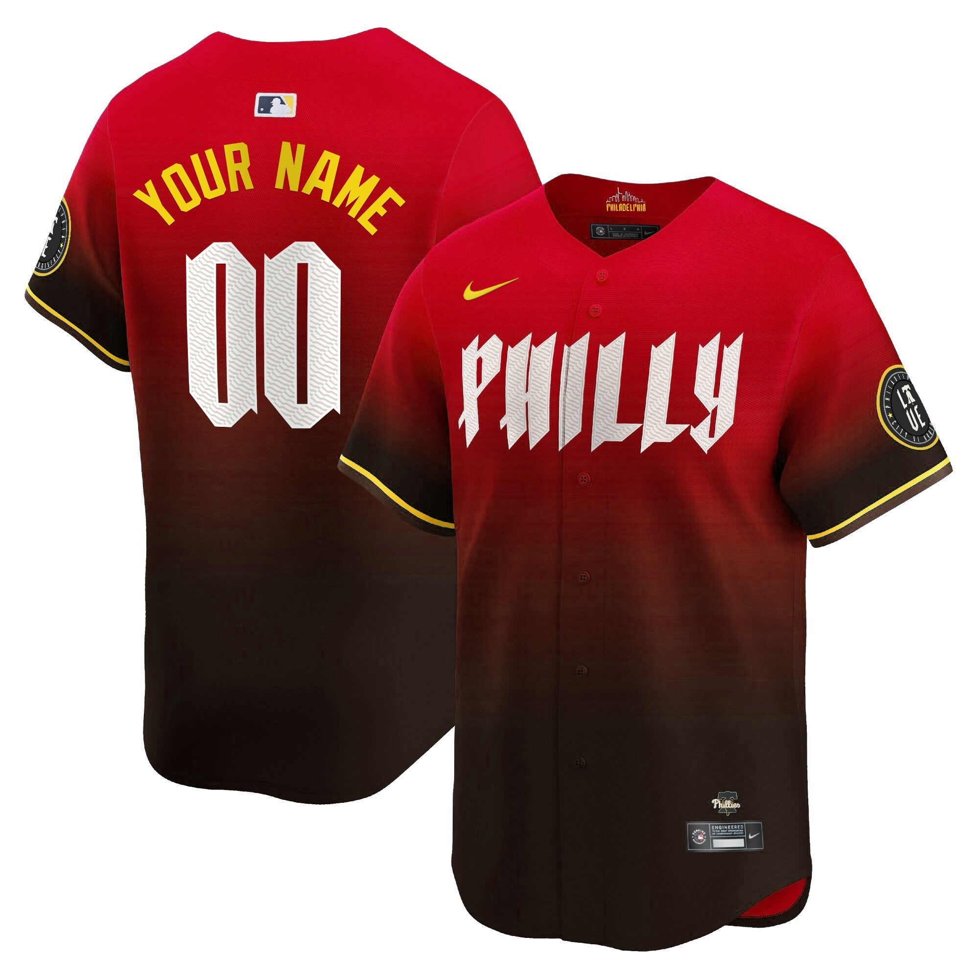 Phillies 2024 City Connect Vapor Premier Limited Custtom Jersey - All Stitched