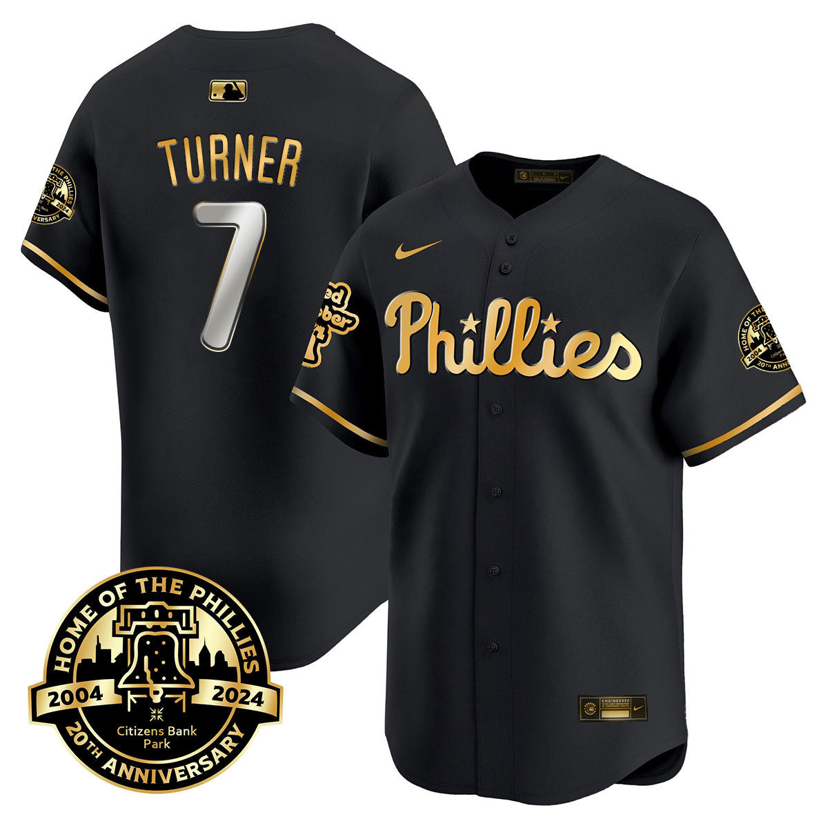 Men's Phillies Citizen Bank Park's 20Th Anniversary Jersey - All Stitched
