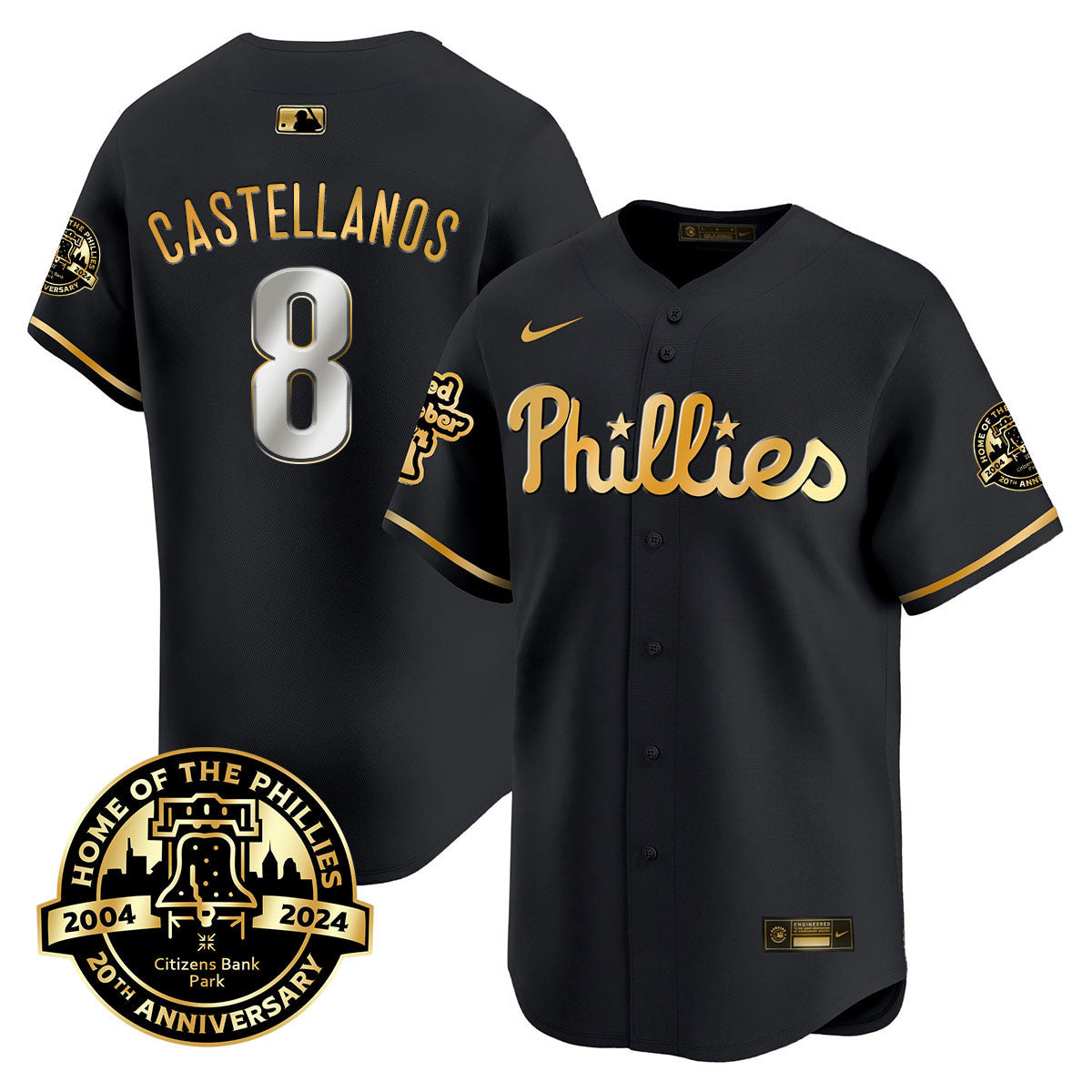 Men's Phillies Citizen Bank Park's 20Th Anniversary Jersey - All Stitched