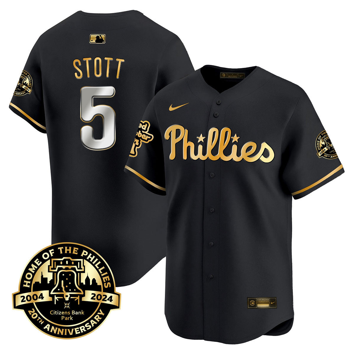 Men's Phillies Citizen Bank Park's 20Th Anniversary Jersey - All Stitched