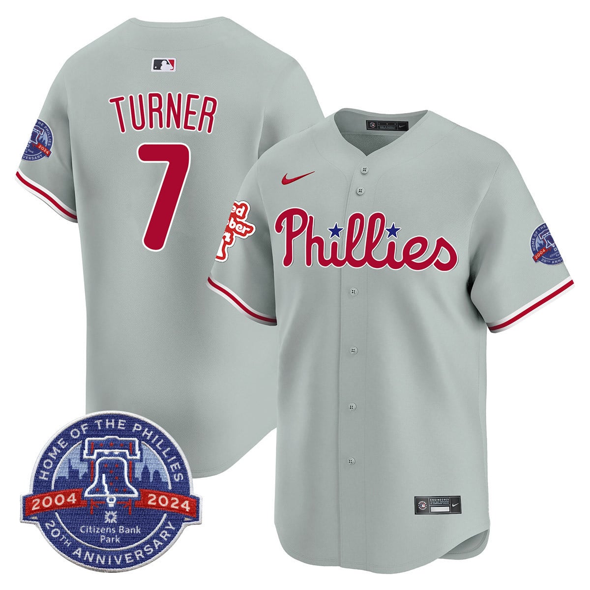 Men's Phillies Citizen Bank Park's 20Th Anniversary Jersey - All Stitched