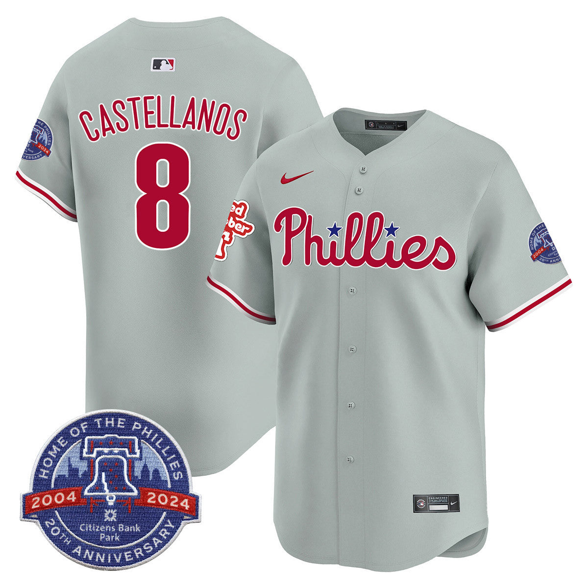 Men's Phillies Citizen Bank Park's 20Th Anniversary Jersey - All Stitched