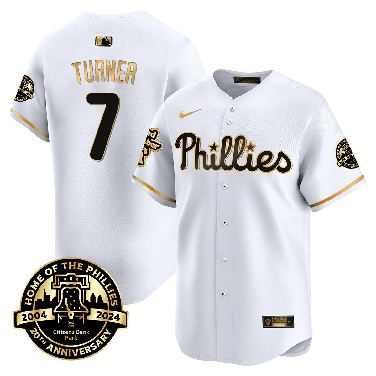 Men's Phillies Citizen Bank Park's 20Th Anniversary Jersey - All Stitched
