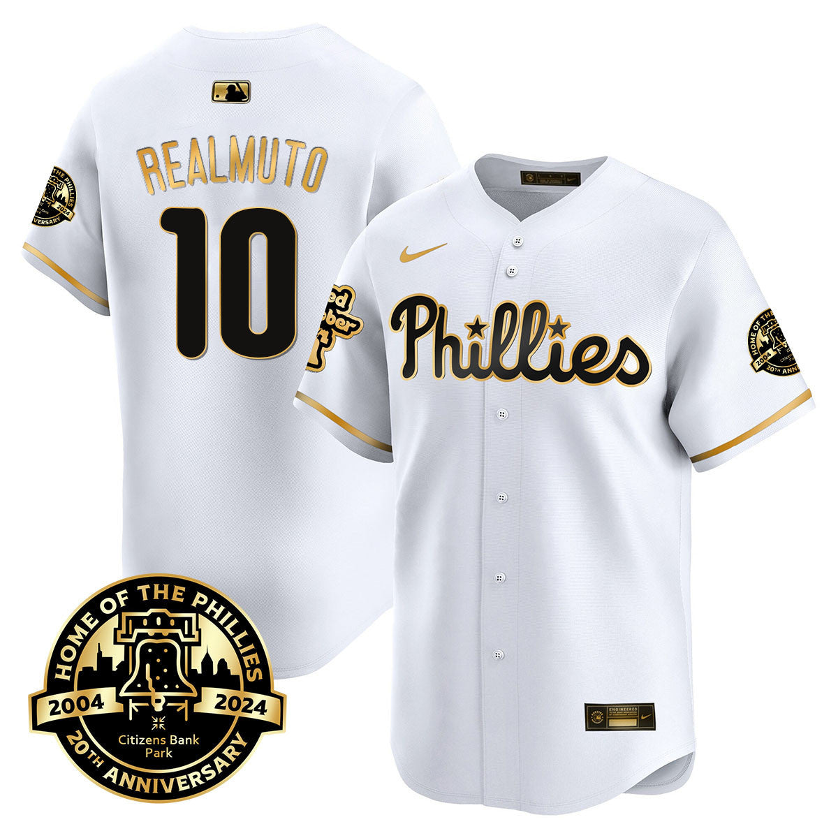 Men's Phillies Citizen Bank Park's 20Th Anniversary Jersey - All Stitched